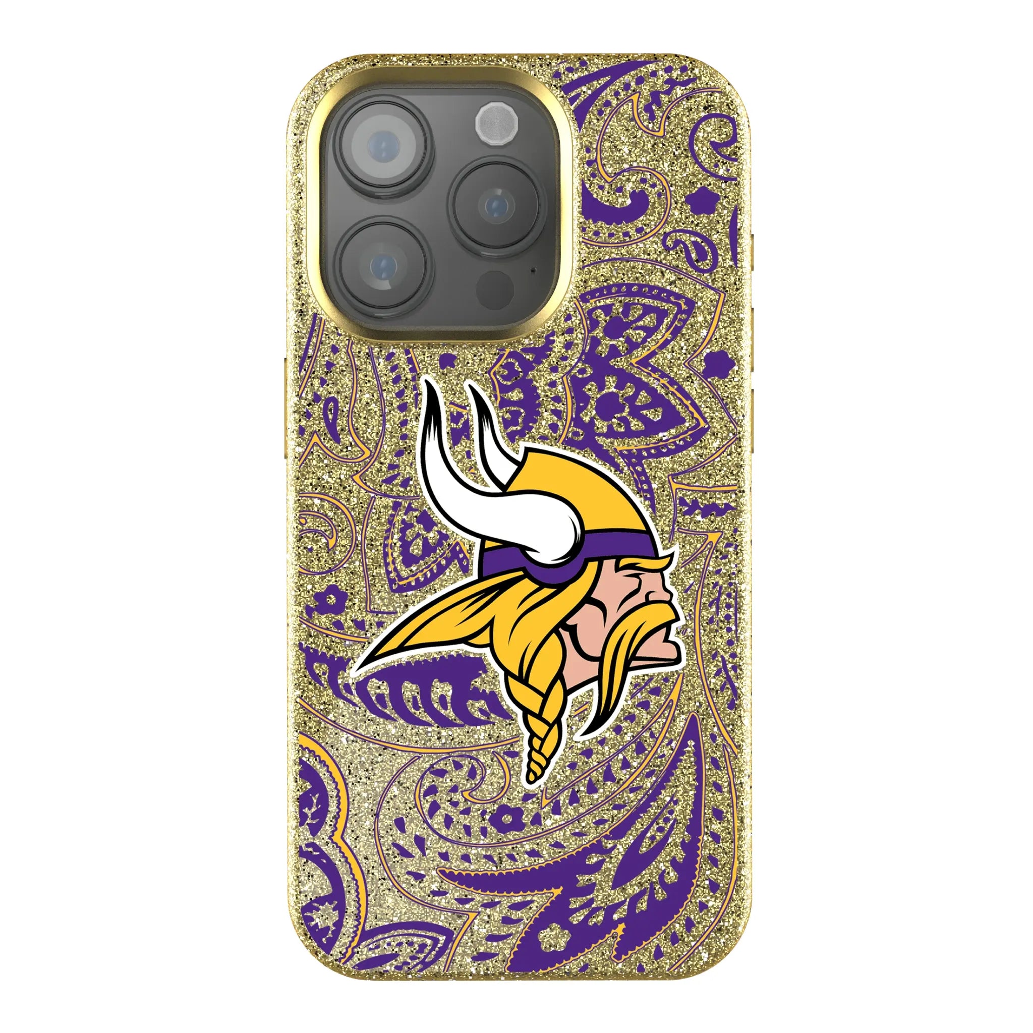 Minnesota Vikings Paisley iPhone Bling Phone Case for Apple iPhone