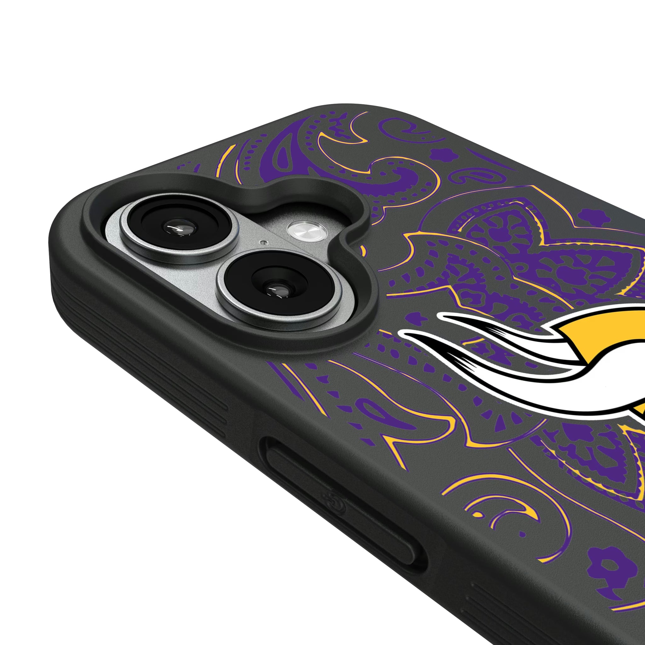 Minnesota Vikings Paisley iPhone Bump Phone Case for Apple iPhone - Detail#Device_iPhone 17