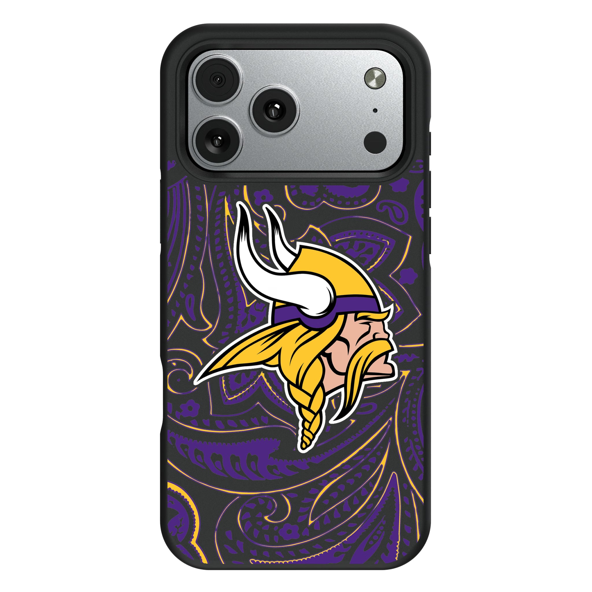 Minnesota Vikings Paisley iPhone Bump Phone Case for Apple iPhone#Device_iPhone 17 Pro Max