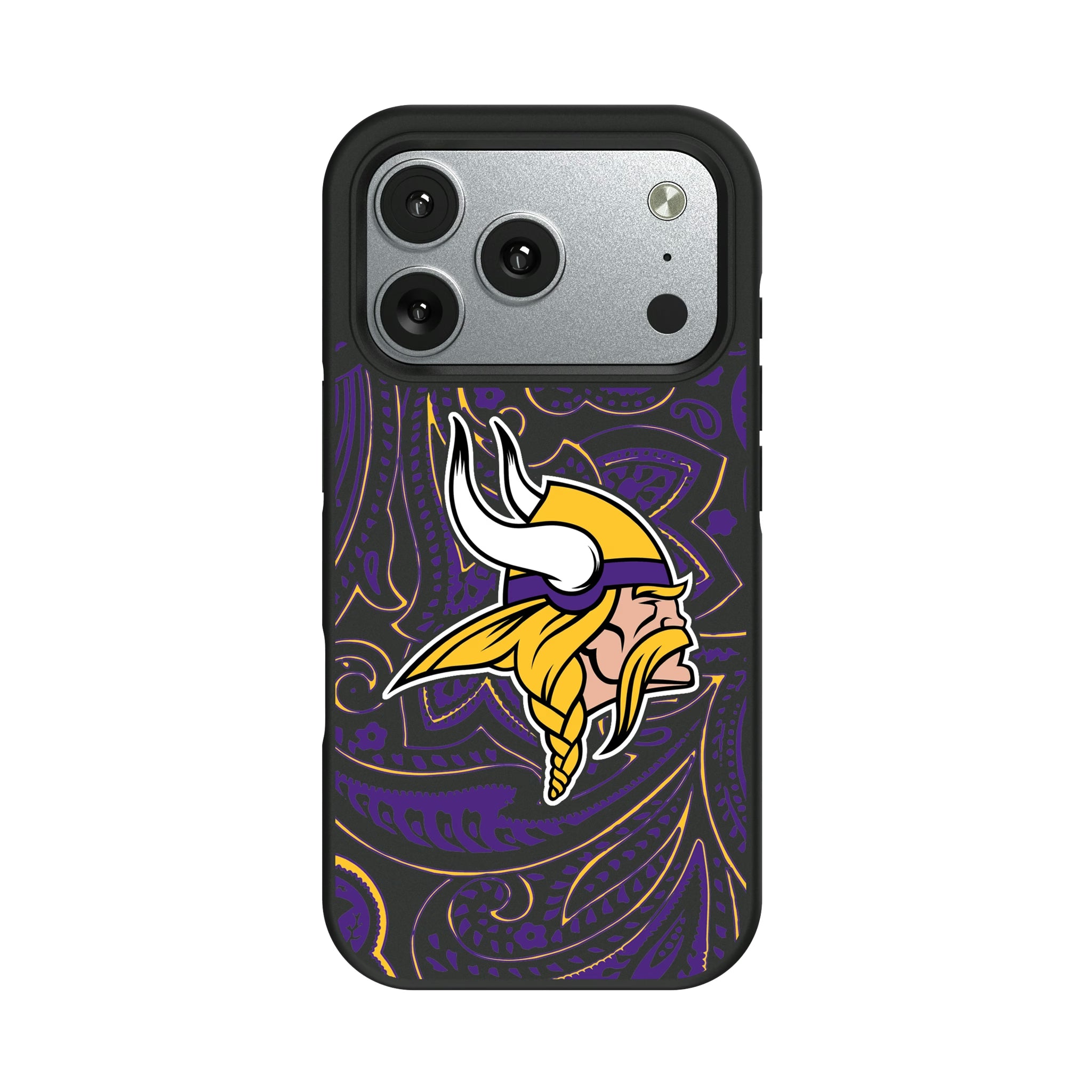 Minnesota Vikings Paisley iPhone Bump Phone Case for Apple iPhone#Device_iPhone 17 Pro