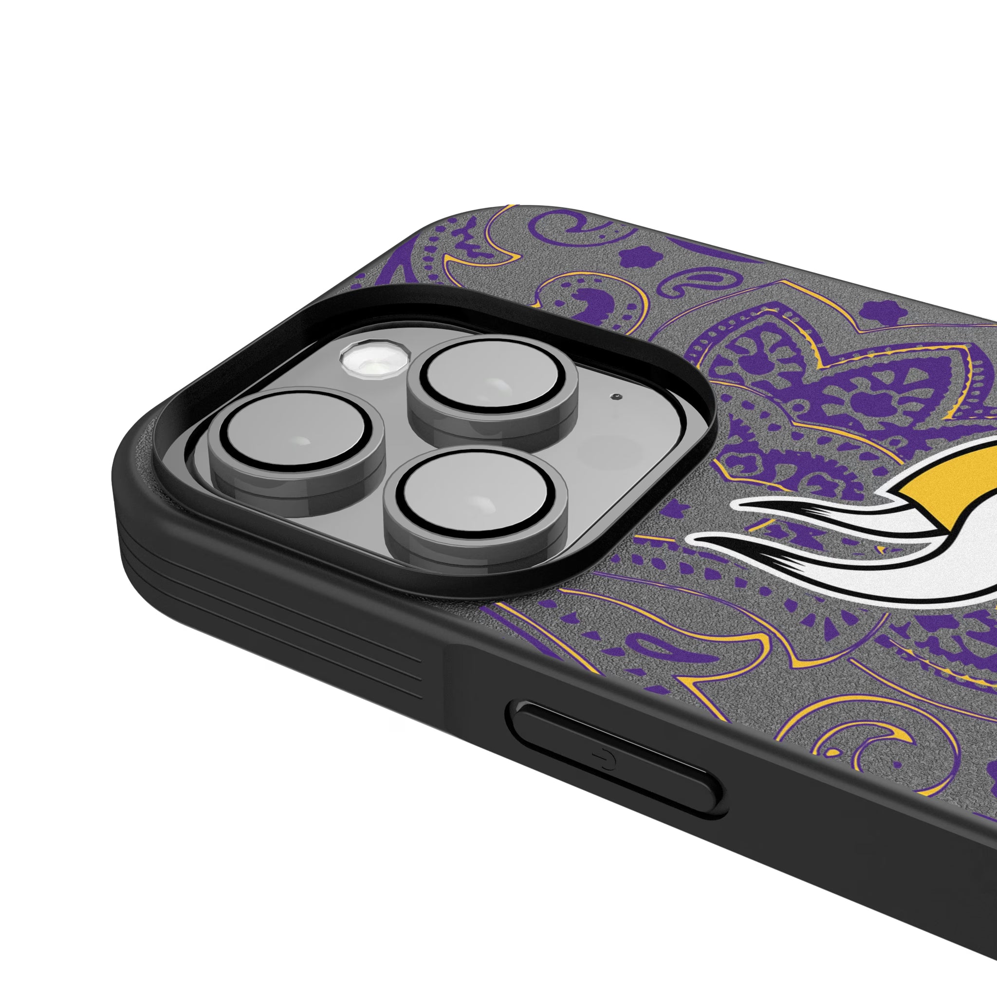 Minnesota Vikings Paisley iPhone Bump Phone Case for Apple iPhone - Detail