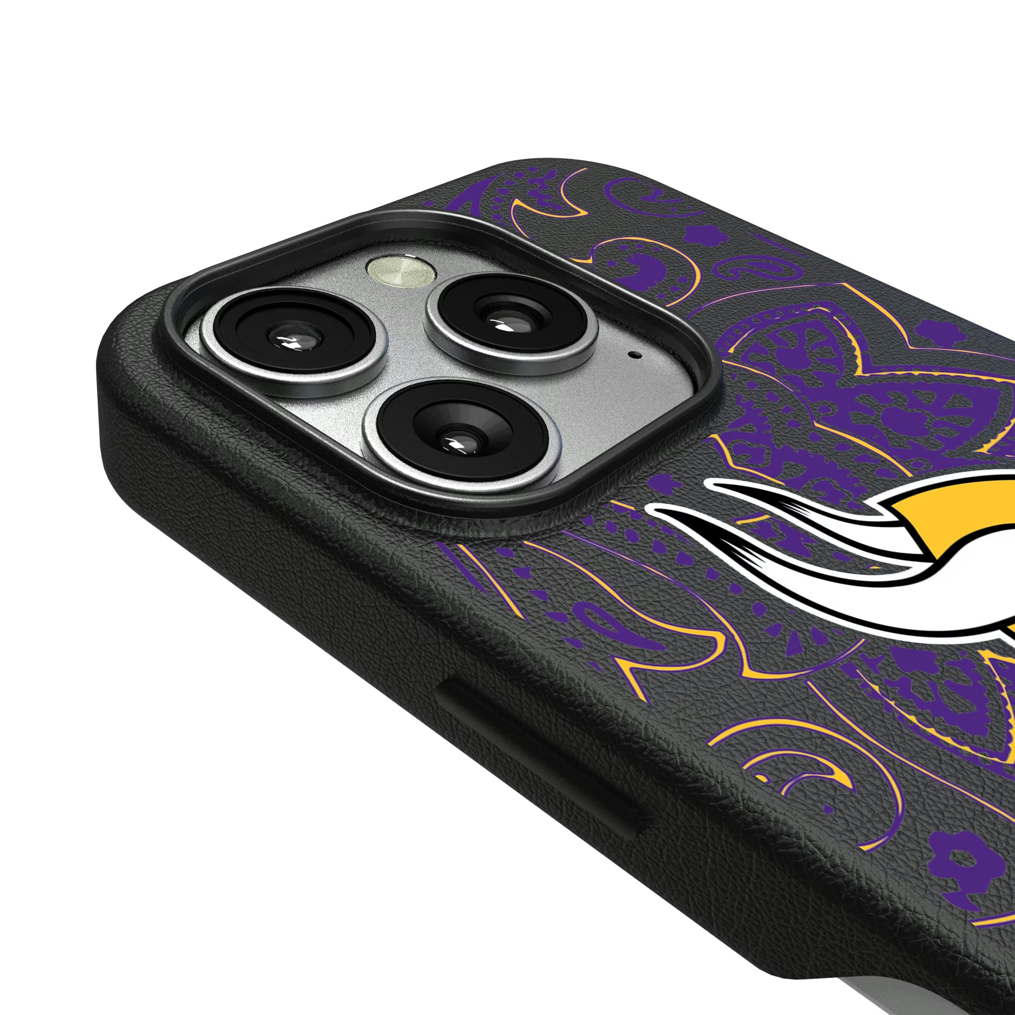 Minnesota Vikings Paisley iPhone MagSafe Compatible Phone Case for Apple iPhone - Detail