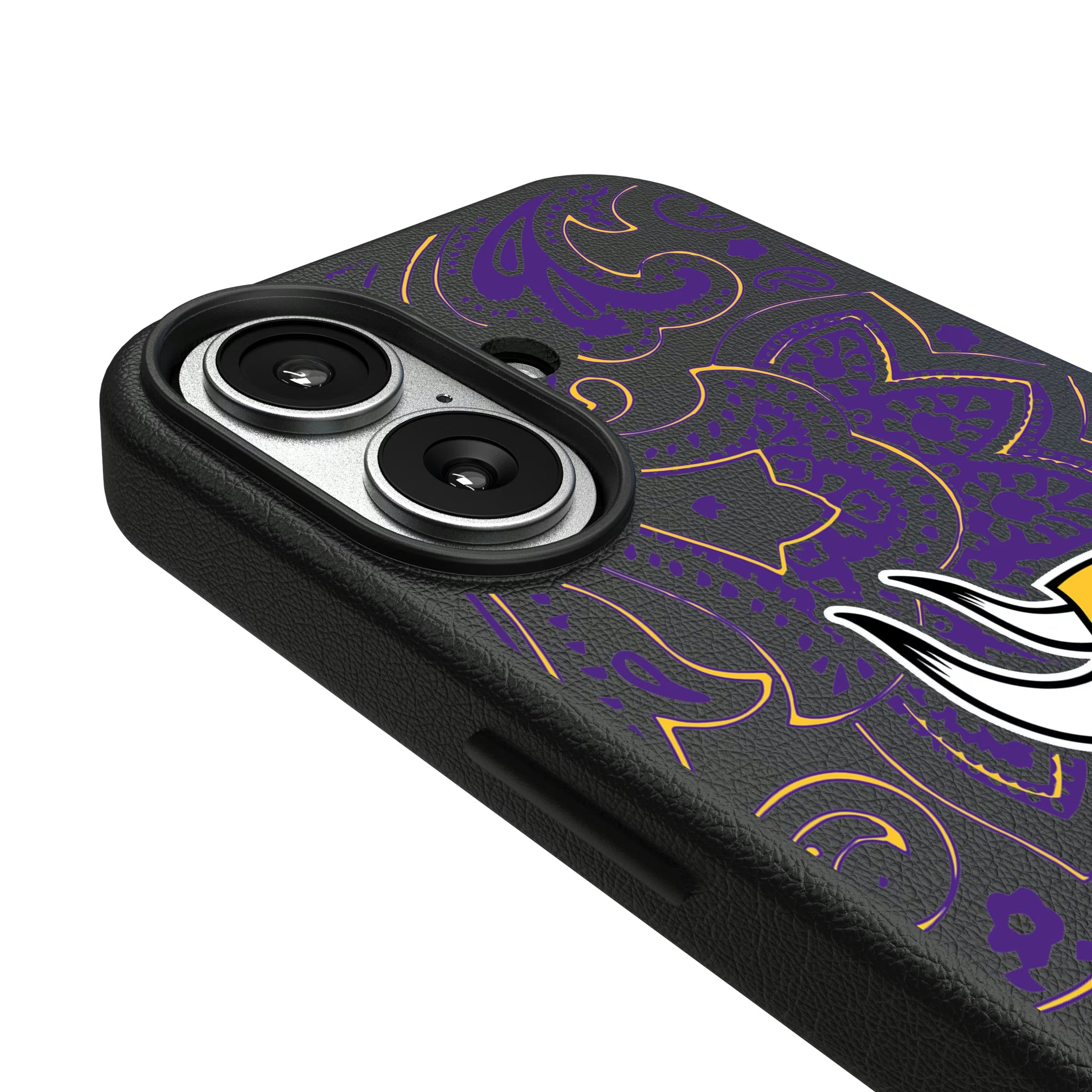 Minnesota Vikings Paisley iPhone MagSafe Compatible Phone Case for Apple iPhone - Detail#Device_iPhone 17