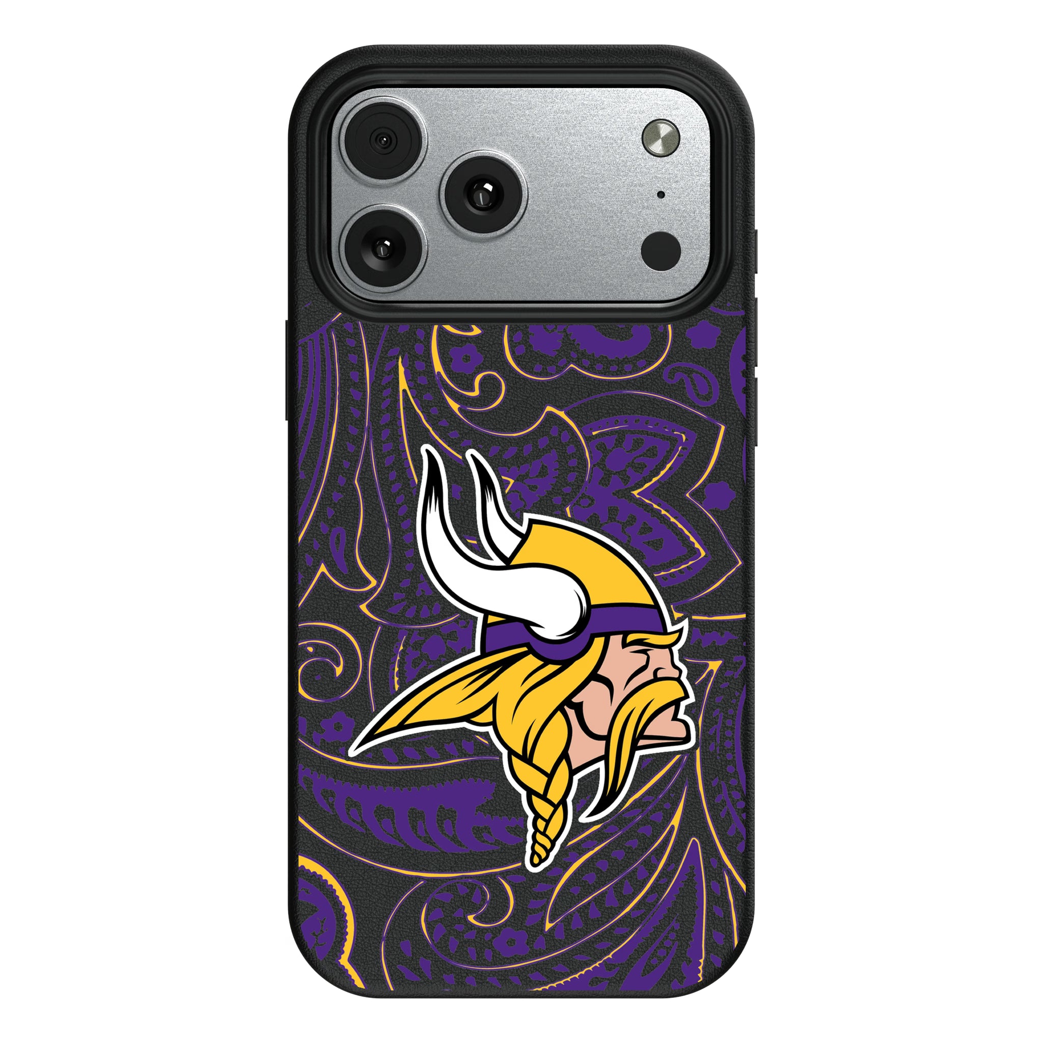 Minnesota Vikings Paisley iPhone MagSafe Compatible Phone Case for Apple iPhone#Device_iPhone 17 Pro Max