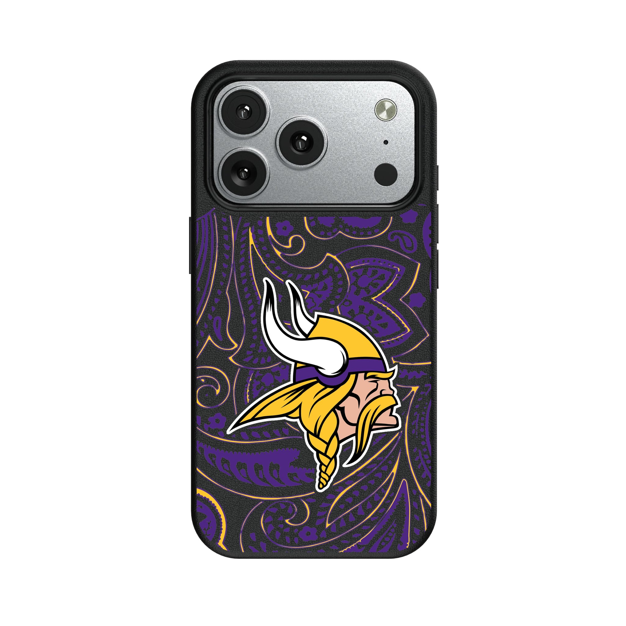 Minnesota Vikings Paisley iPhone MagSafe Compatible Phone Case for Apple iPhone#Device_iPhone 17 Pro