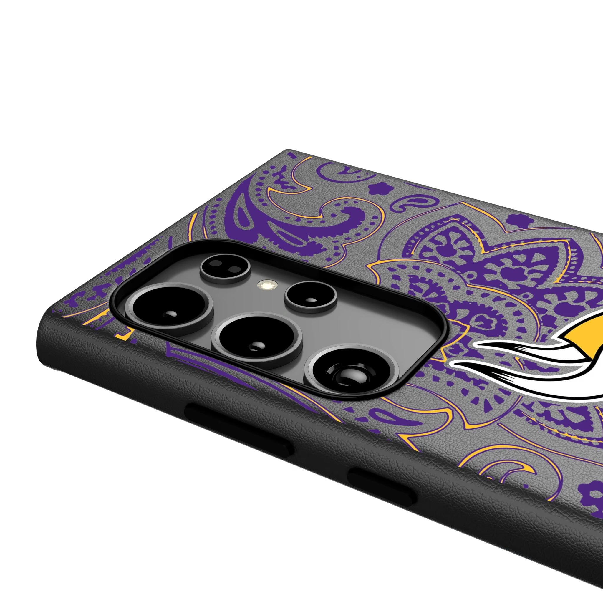 Minnesota Vikings Paisley Galaxy MagSafe Compatible Phone Case for Samsung Galaxy - Detail