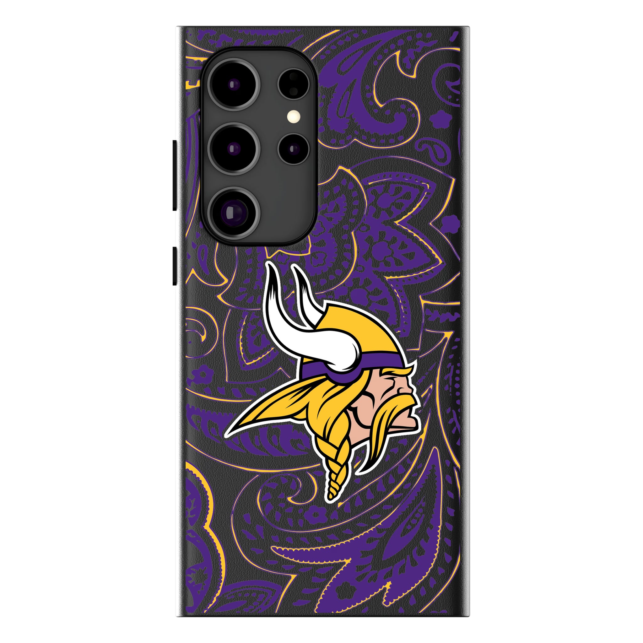 Minnesota Vikings Paisley Galaxy MagSafe Compatible Phone Case for Samsung Galaxy