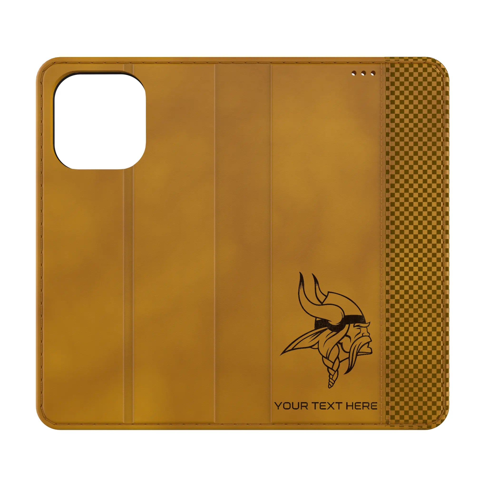 Minnesota Vikings Personalized Burn iPhone Folio Phone Case for Apple iPhone
