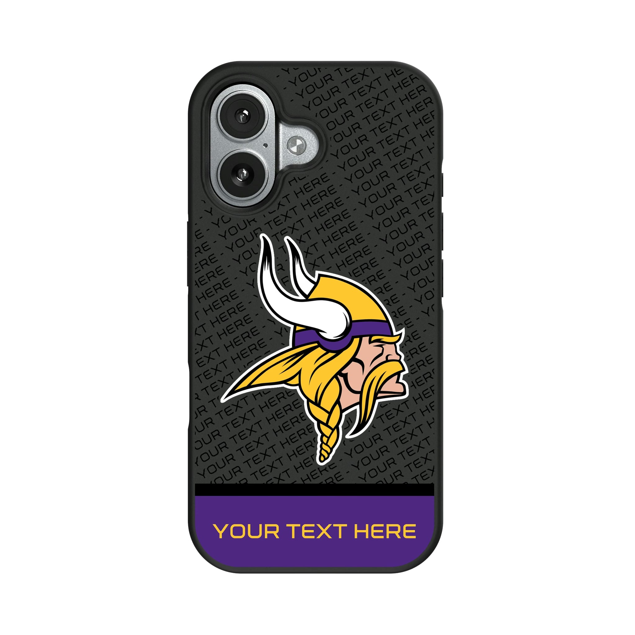 Minnesota Vikings Personalized EndZone Plus iPhone Bump Phone Case for Apple iPhone#Device_iPhone 17