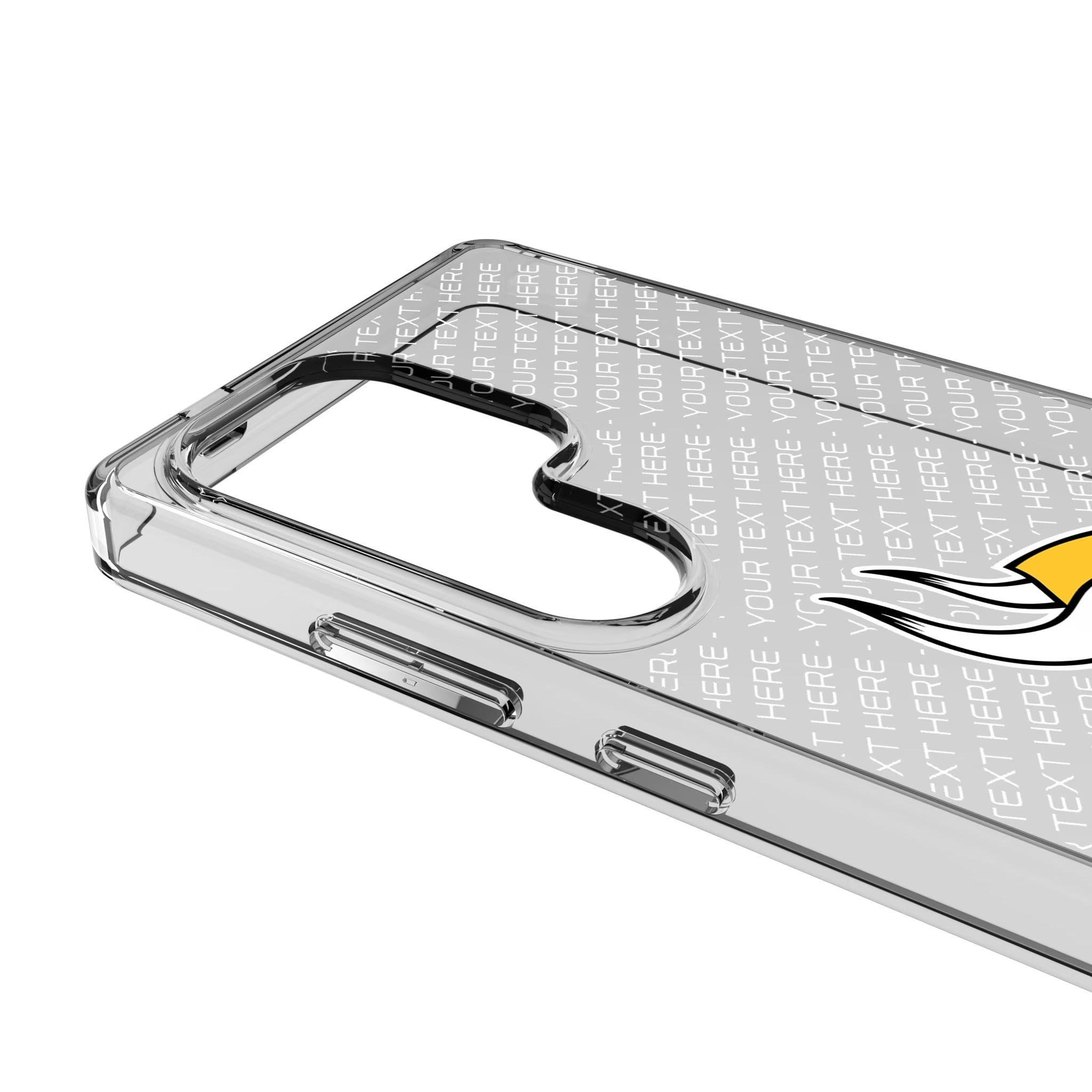 Minnesota Vikings Personalized EndZone Plus Galaxy Clear Phone Case for Samsung Galaxy - Detail
