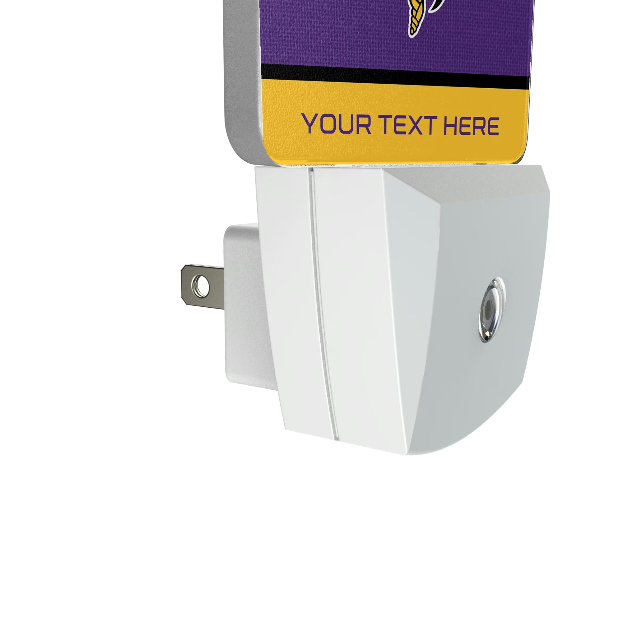 Minnesota Vikings Personalized Endzone Solid Night Light 2-Pack - Detail