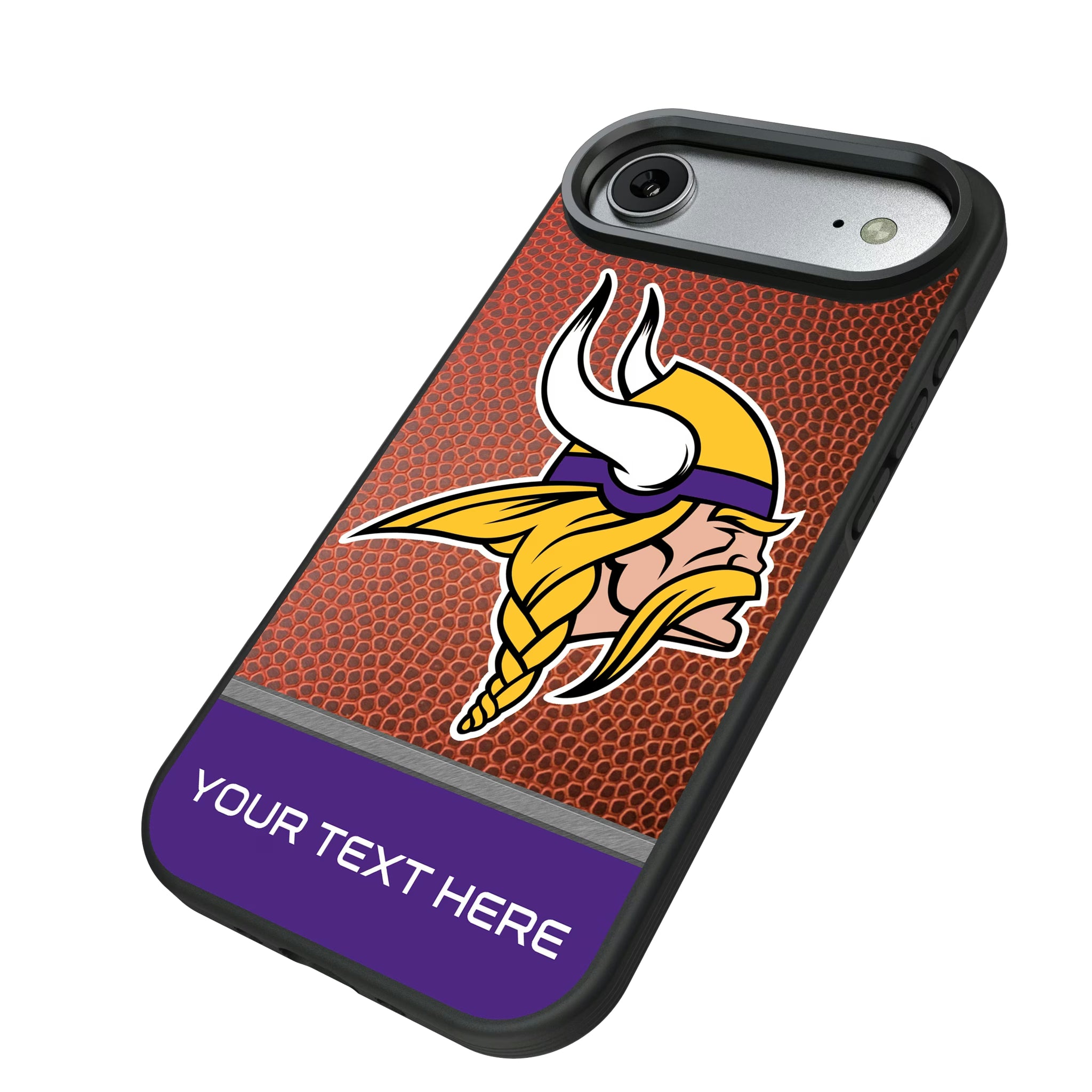 Minnesota Vikings Personalized Football iPhone Bump Phone Case for Apple iPhone - Isometric View#Device_iPhone Air