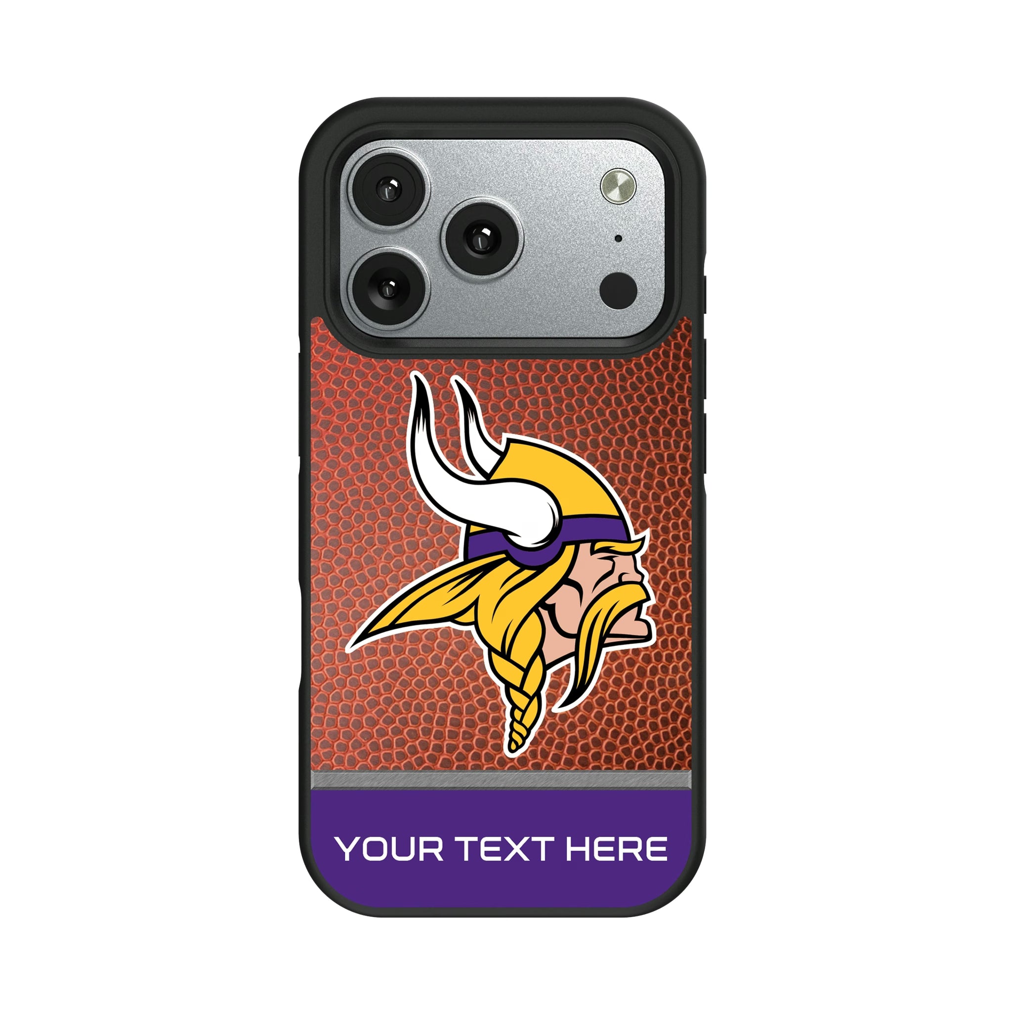 Minnesota Vikings Personalized Football iPhone Bump Phone Case for Apple iPhone#Device_iPhone 17 Pro