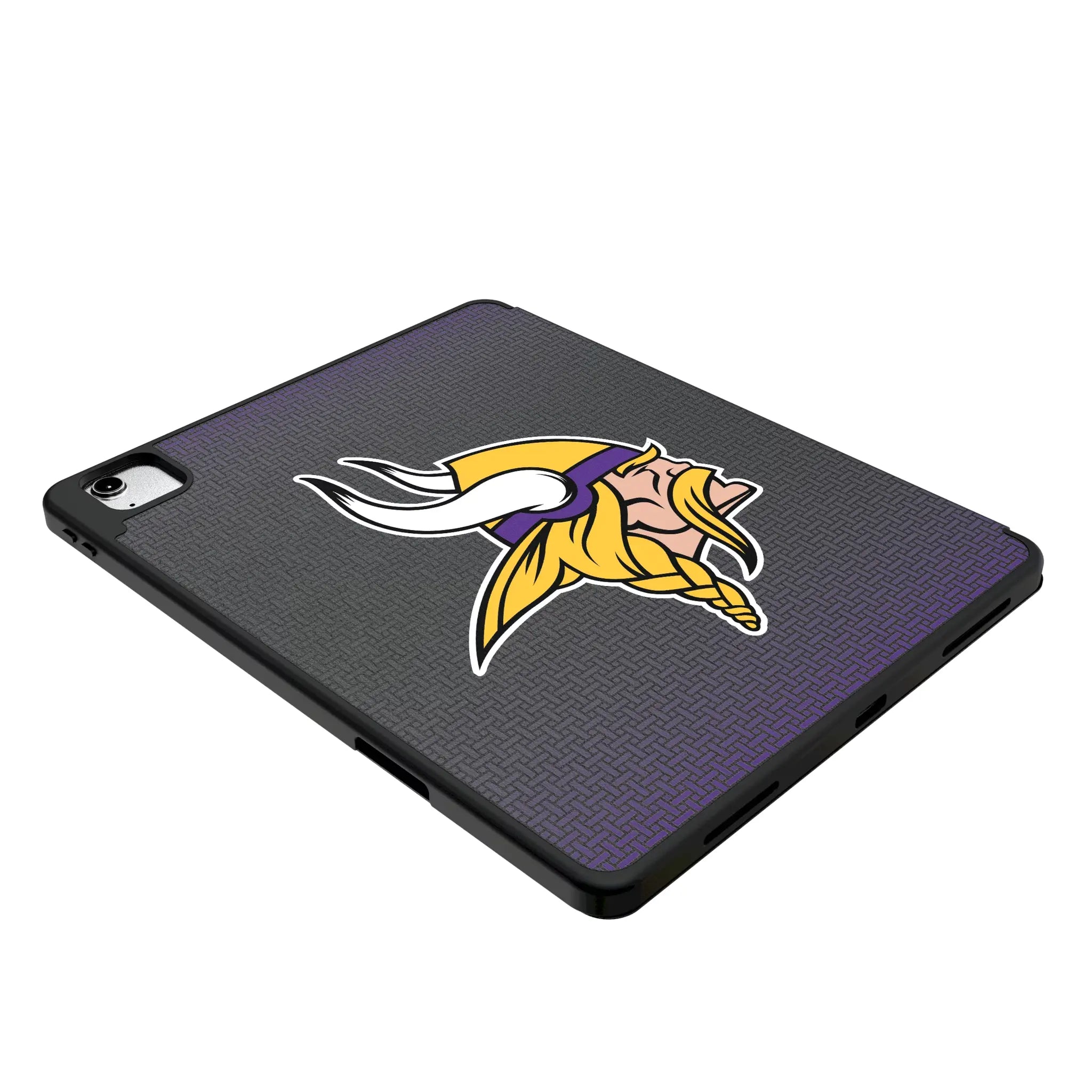 Minnesota Vikings Personalized Linen iPad Tablet Case for Apple iPad - Isometric View