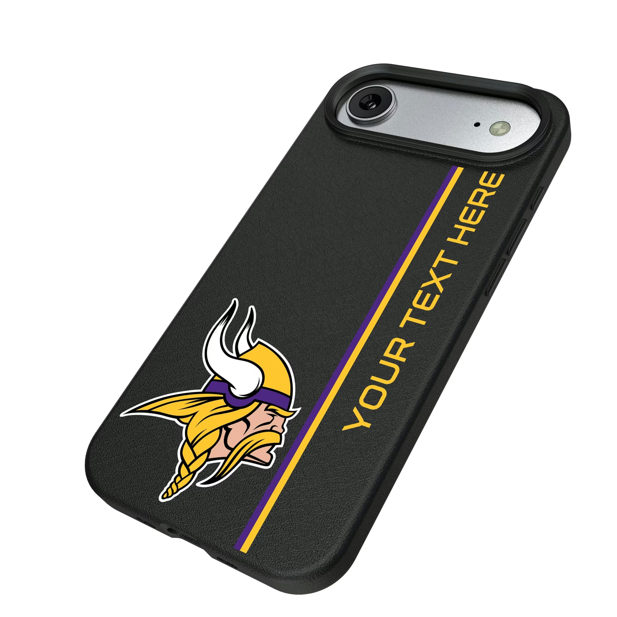 Minnesota Vikings Personalized Sidebard iPhone MagSafe Compatible Phone Case for Apple iPhone - Isometric View#Device_iPhone Air