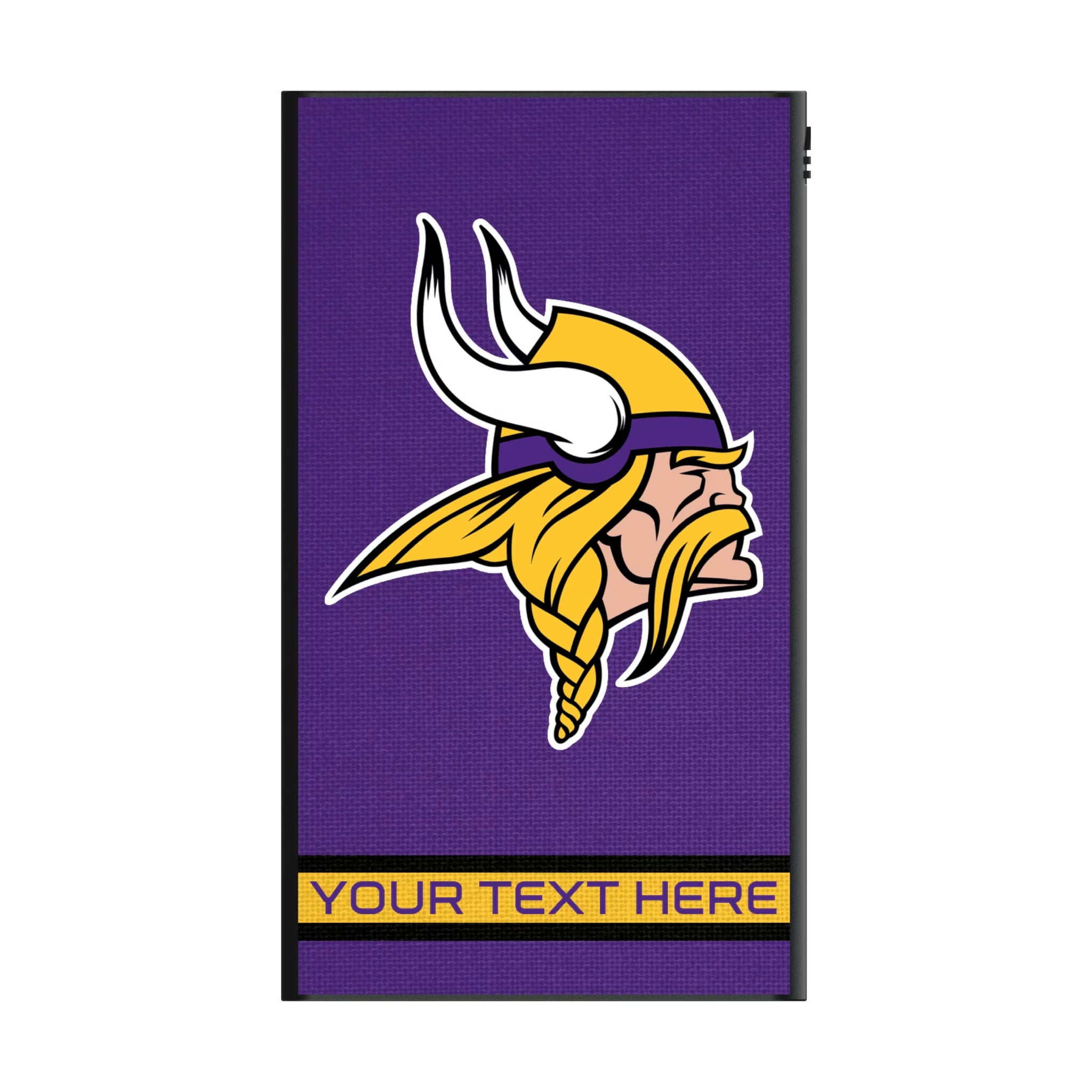 Minnesota Vikings Personalized Stripe 5000mAh Flat Powerbank