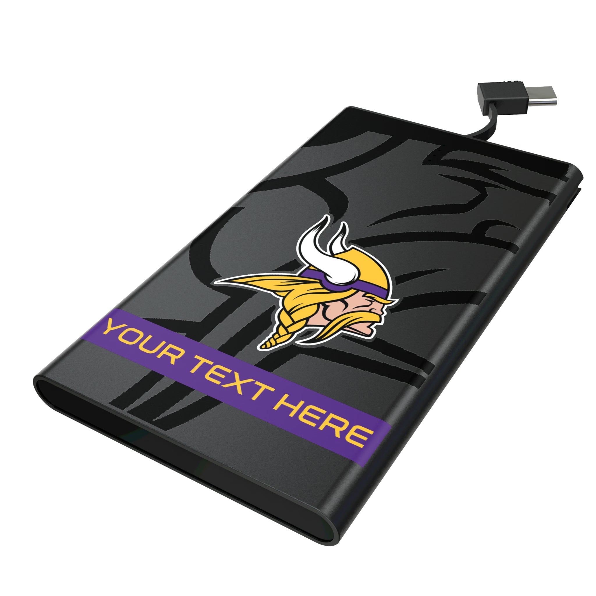 Minnesota Vikings Personalized Tilt 5000mAh Flat Powerbank