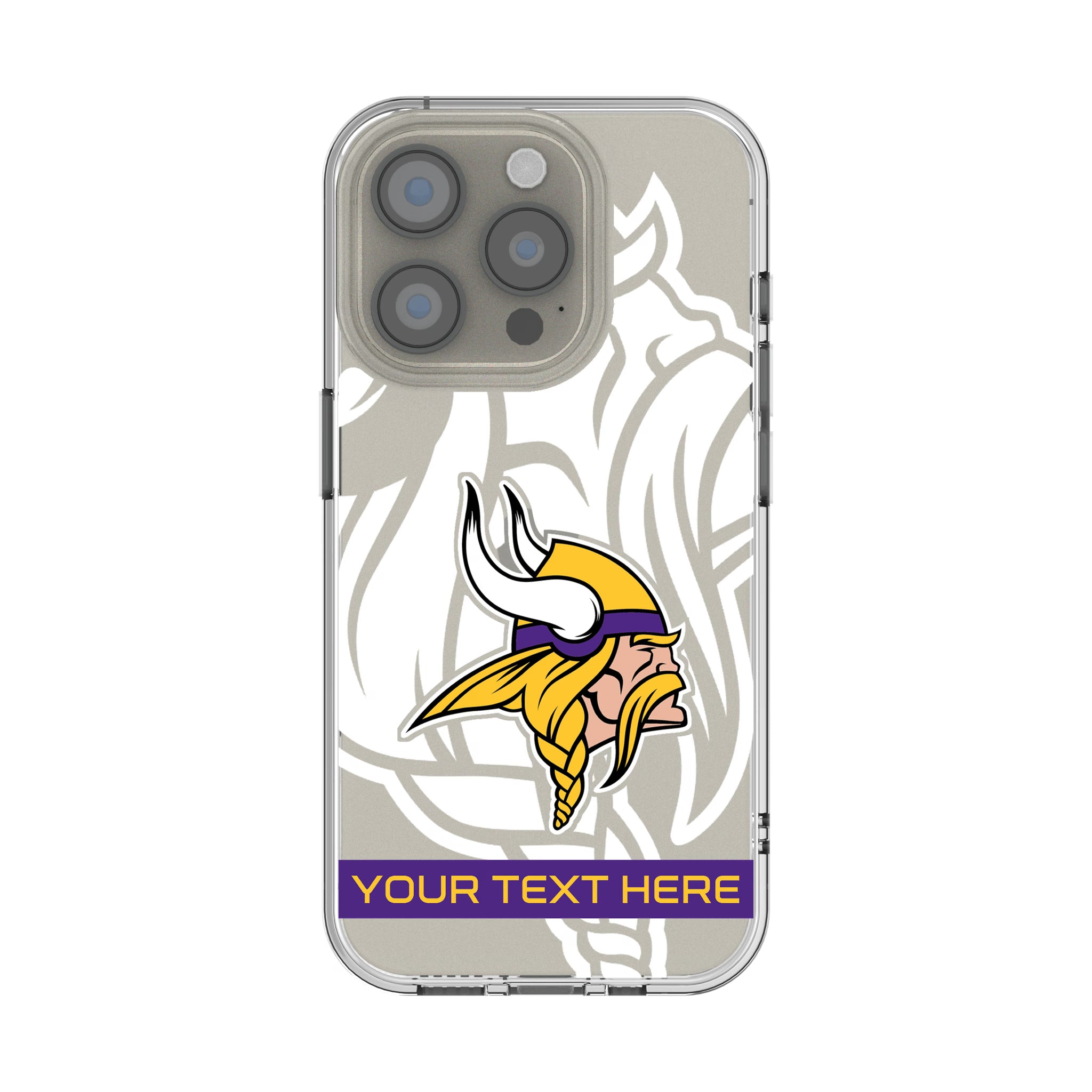 Minnesota Vikings Personalized Tilt iPhone Clear Phone Case for Apple iPhone