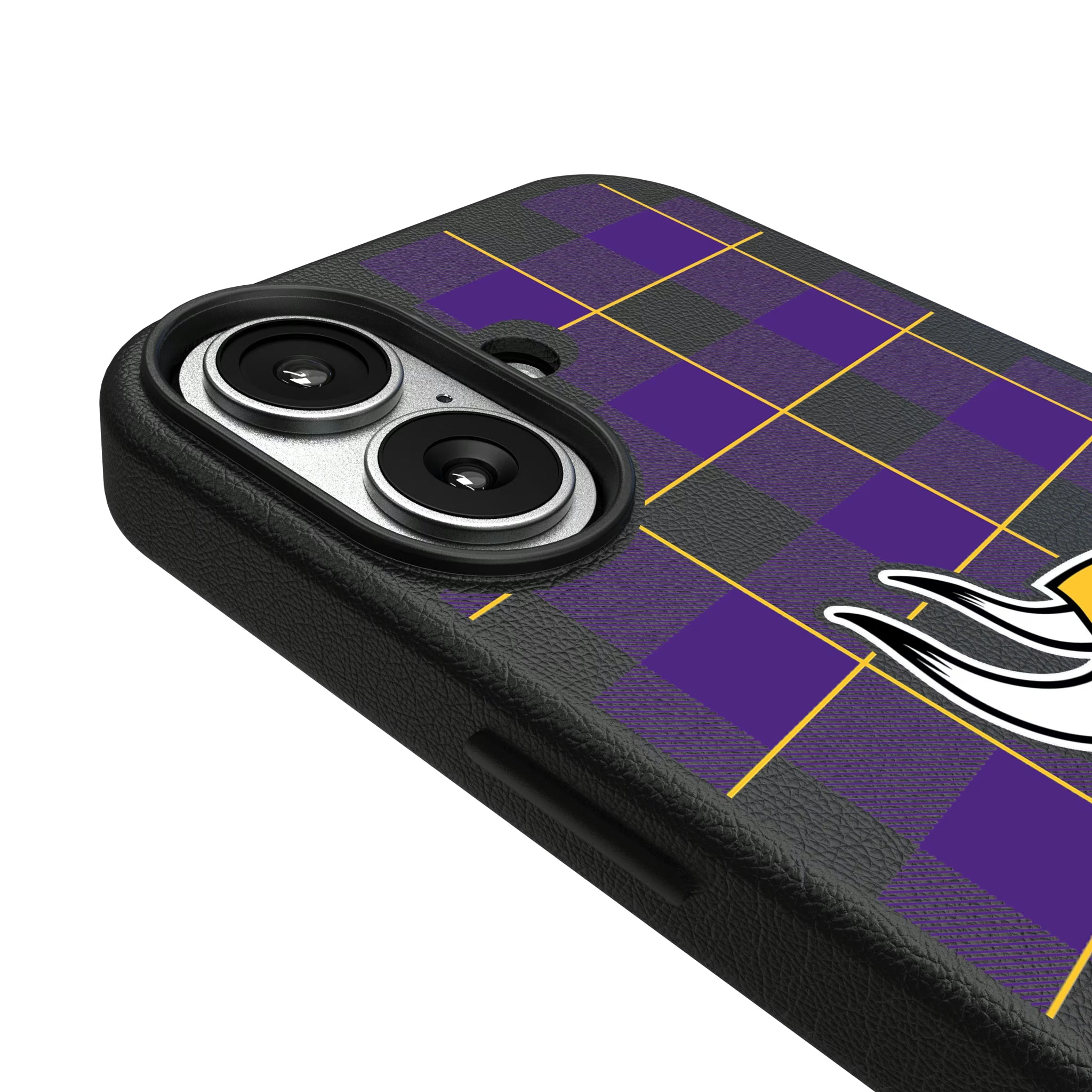 Minnesota Vikings Plaid iPhone MagSafe Compatible Phone Case for Apple iPhone - Detail#Device_iPhone 17