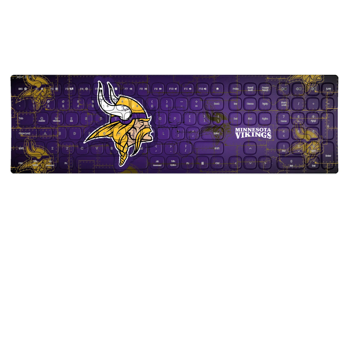 Minnesota Vikings Rivet KKB605 Curved Wireless Keyboard