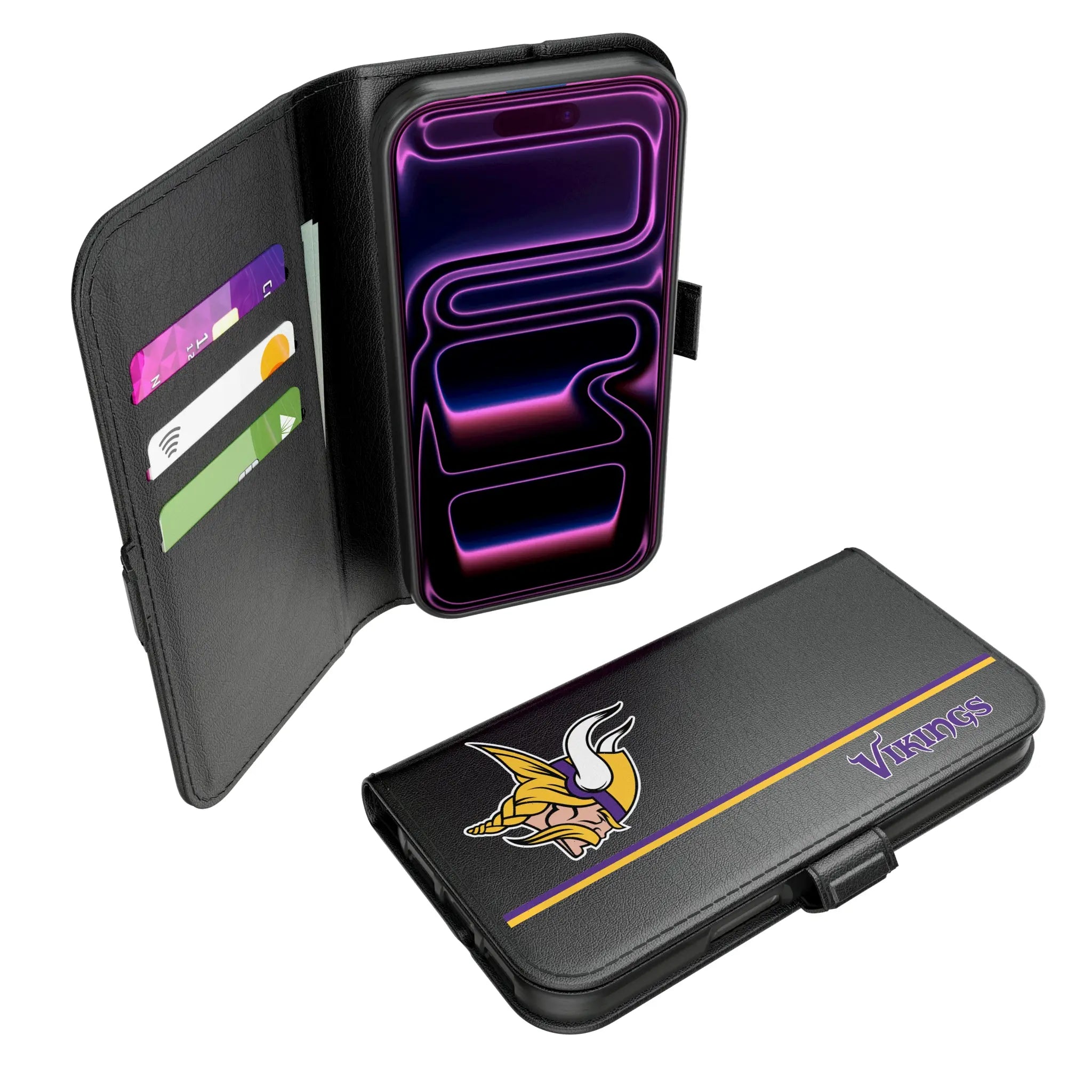 Minnesota Vikings Sidebar iPhone Folio Phone Case for Apple iPhone#Device_iPhone 17 Pro
