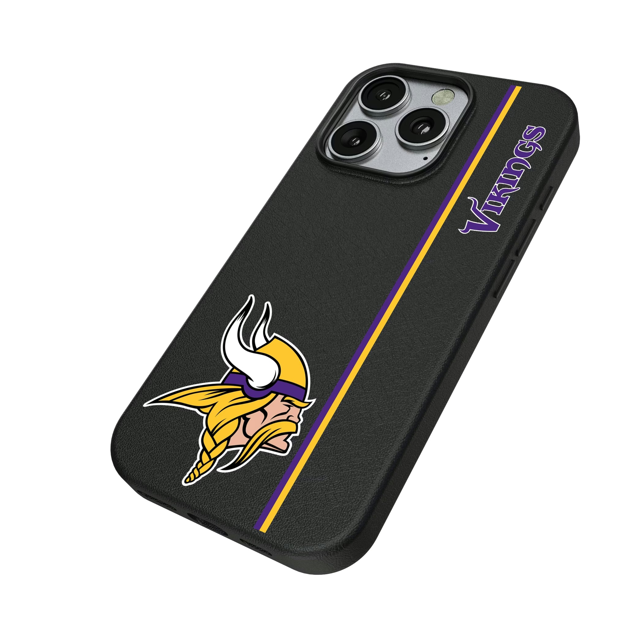 Minnesota Vikings Sidebar iPhone MagSafe Compatible Phone Case for Apple iPhone - Isometric View