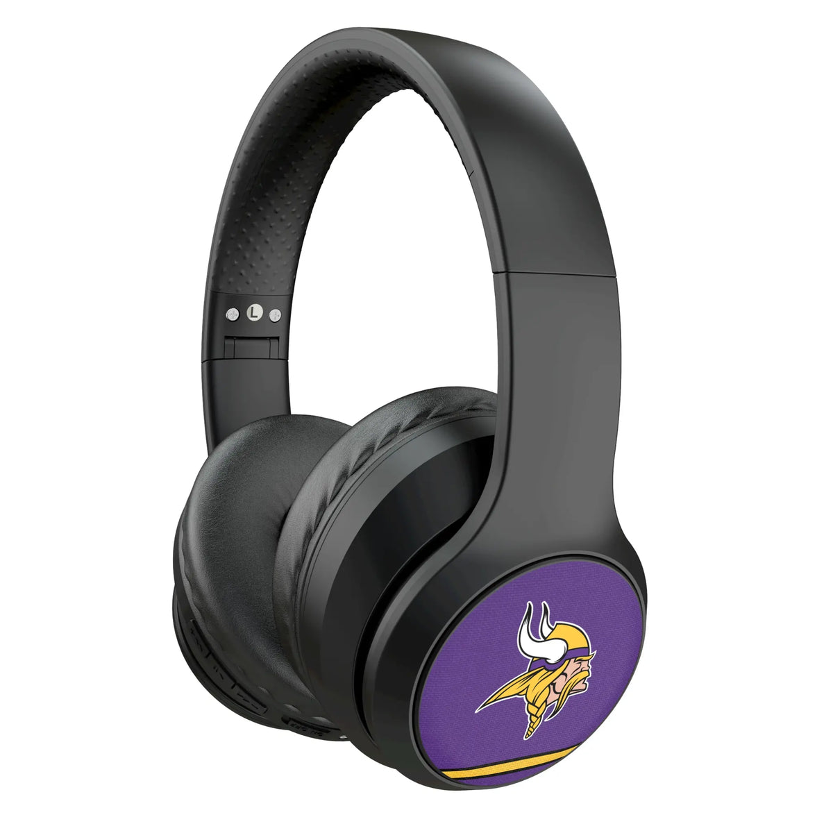 Minnesota Vikings Stripe Wireless Over-Ear Headphones With Case