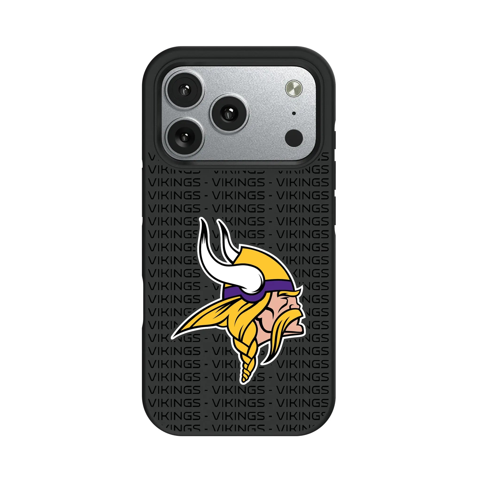 Minnesota Vikings Text Backdrop iPhone Bump Phone Case for Apple iPhone#Device_iPhone 17 Pro
