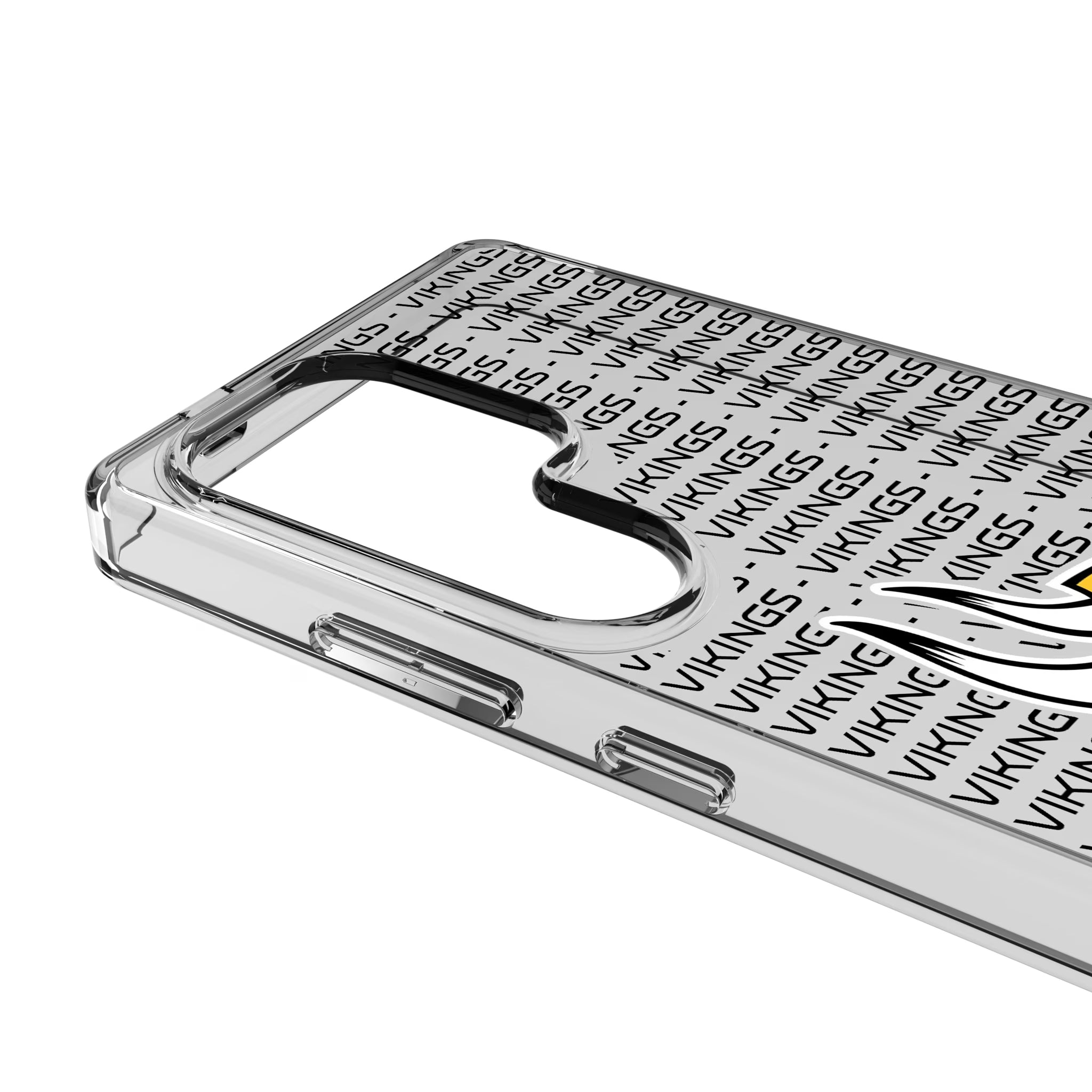 Minnesota Vikings Text Backdrop Galaxy Clear Phone Case for Samsung Galaxy - Detail