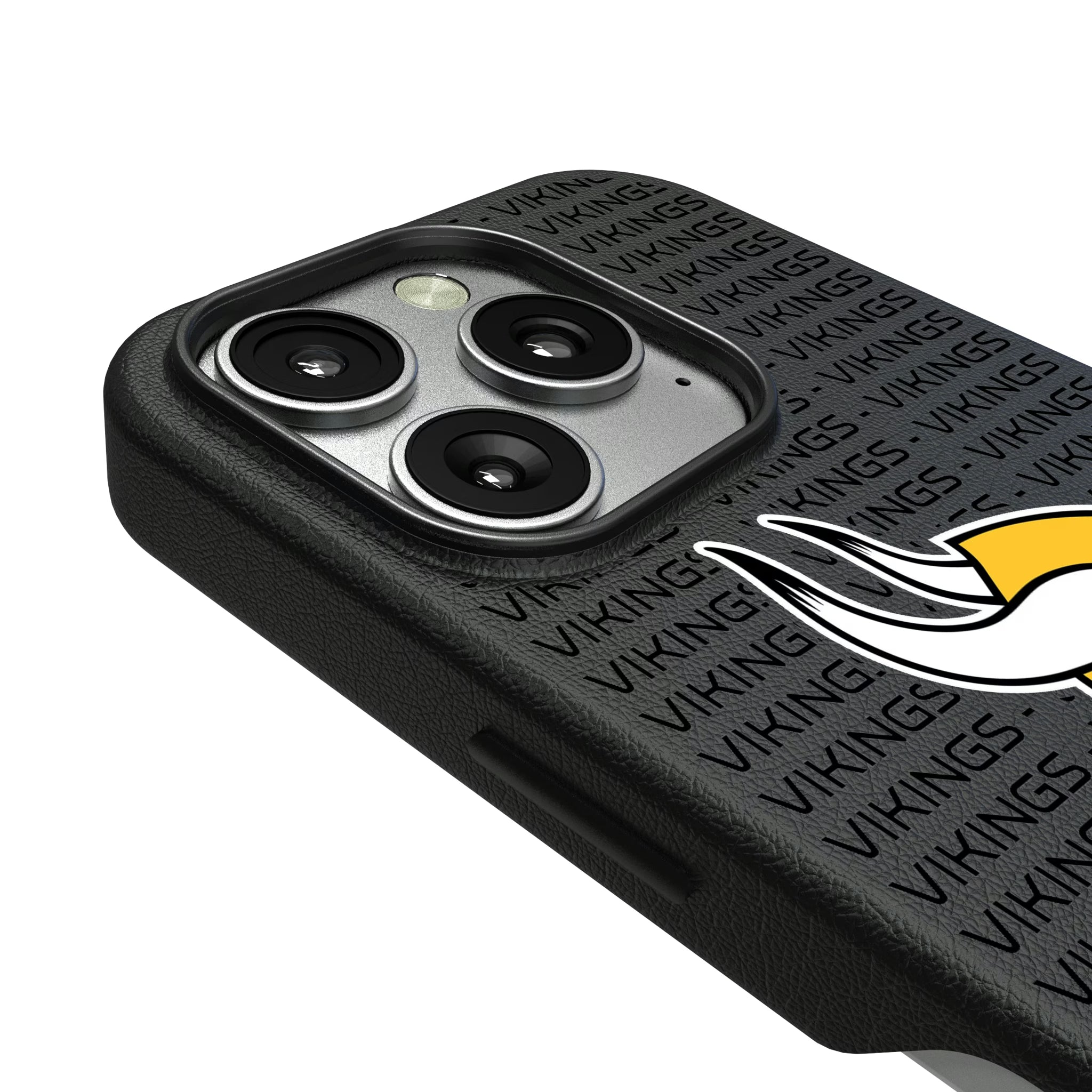 Minnesota Vikings Text Backdrop iPhone MagSafe Compatible Phone Case for Apple iPhone - Detail
