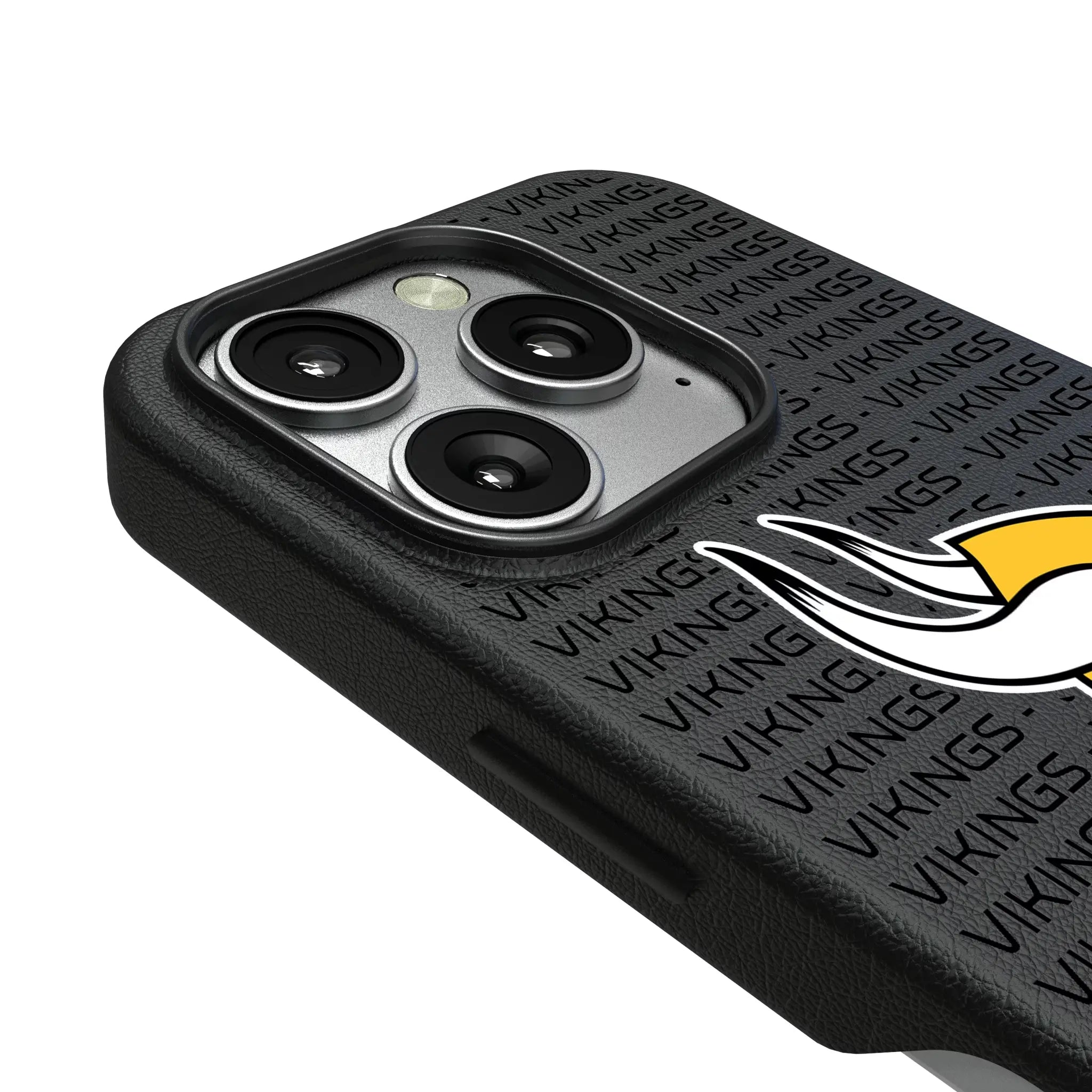 Minnesota Vikings Text Backdrop iPhone MagSafe Compatible Phone Case for Apple iPhone - Detail