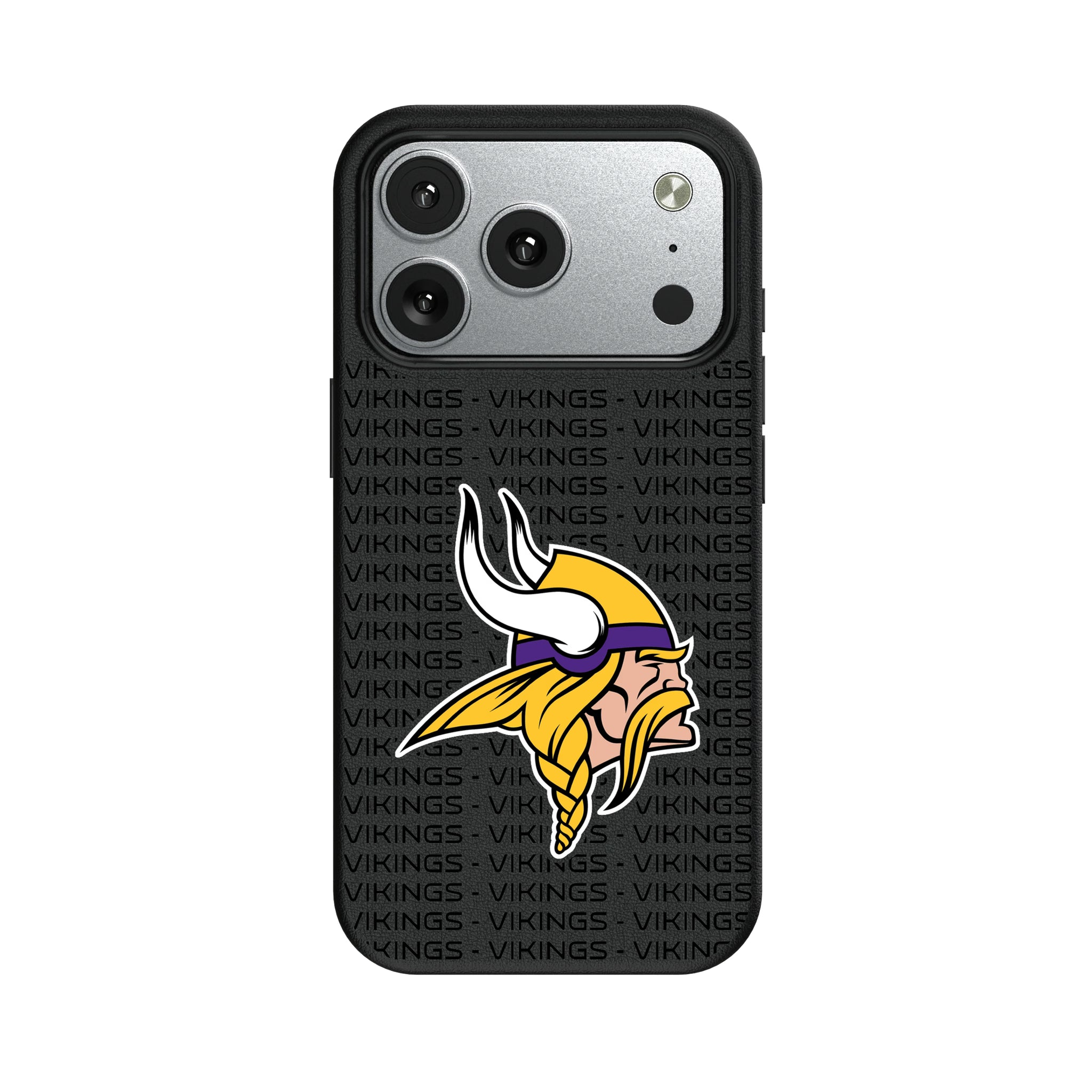 Minnesota Vikings Text Backdrop iPhone MagSafe Compatible Phone Case for Apple iPhone#Device_iPhone 17 Pro