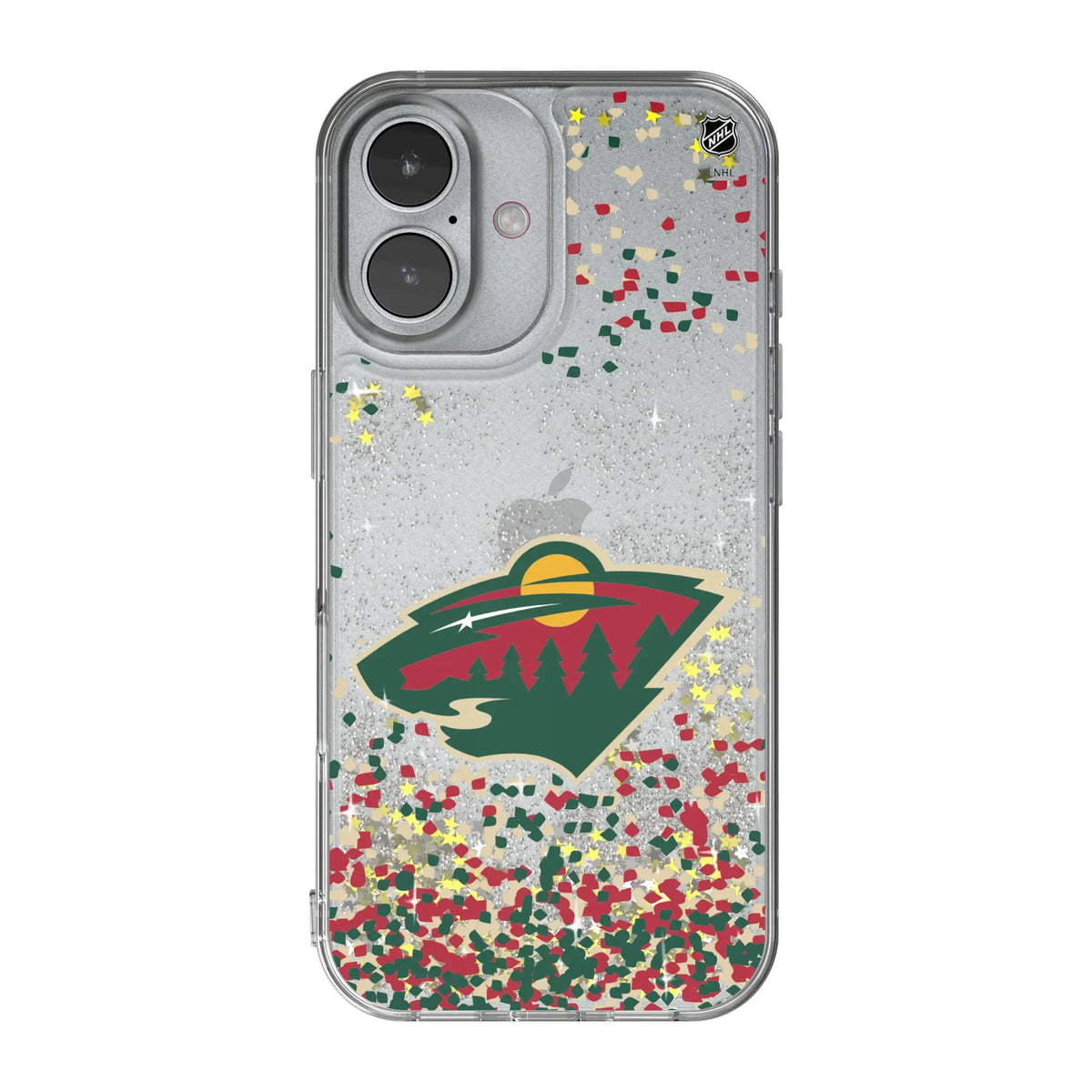 Minnesota Wild Confetti iPhone Glitter Phone Case for Apple iPhone#Device_iPhone 17