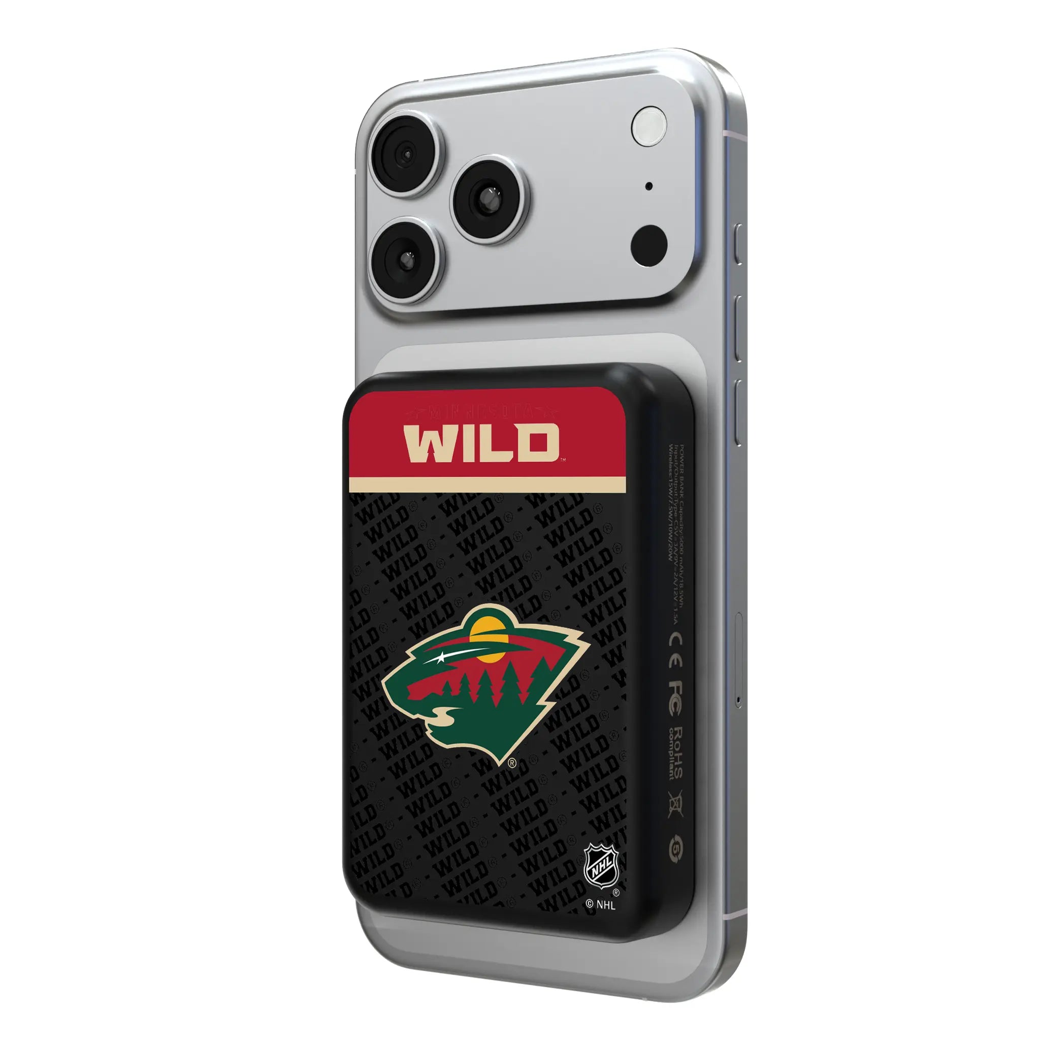 Minnesota Wild Endzone Plus Wireless Mag Power Bank