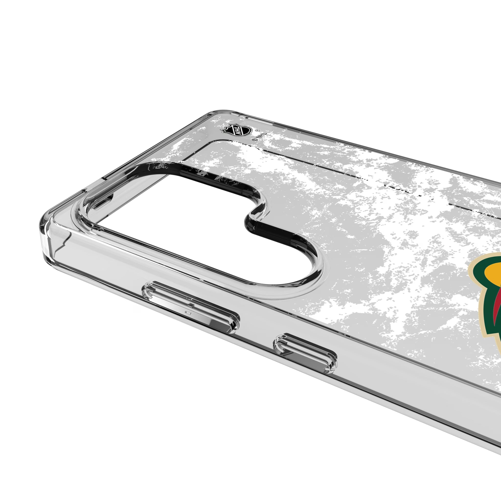 Minnesota Wild Ice Stripe Galaxy Clear Phone Case for Samsung Galaxy - Detail