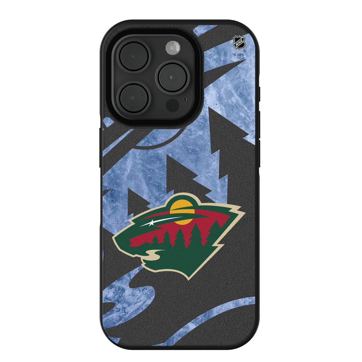 Minnesota Wild Ice Tilt iPhone Bump Phone Case for Apple iPhone#Device_iPhone 15 Pro