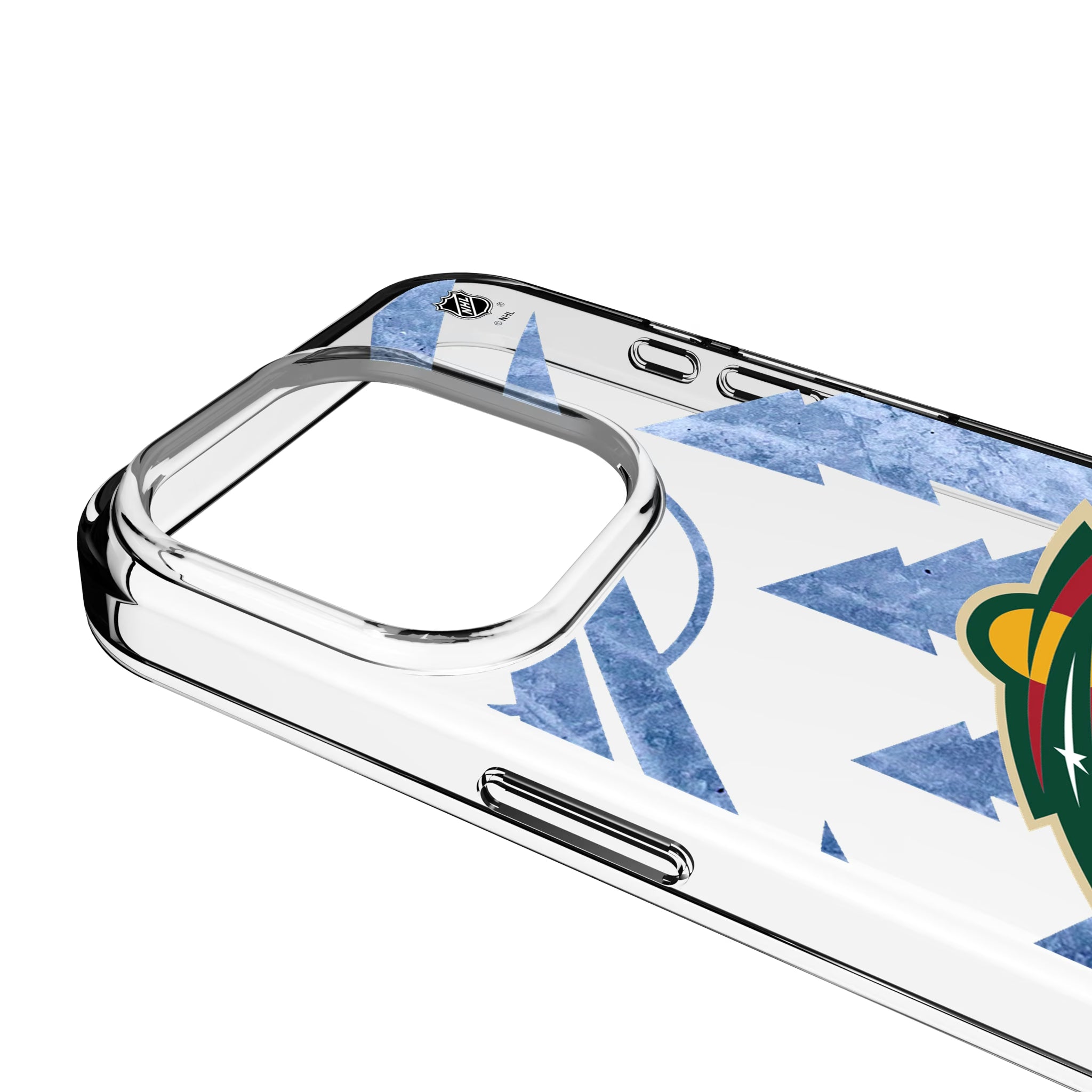 Minnesota Wild Ice Tilt iPhone Clear Phone Case for Apple iPhone - Detail