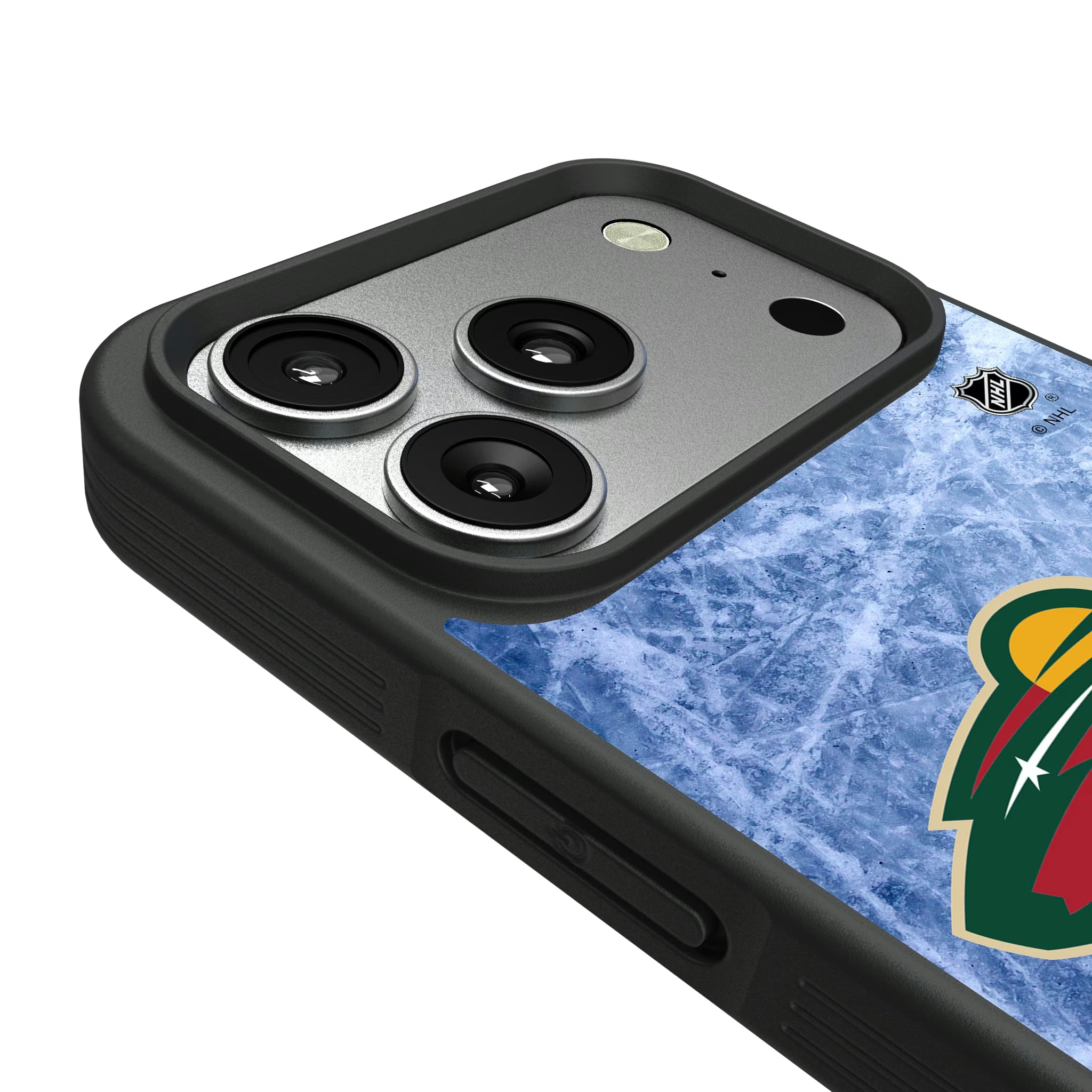 Minnesota Wild Ice Wordmark iPhone Bump Phone Case for Apple iPhone - Detail#Device_iPhone 17 Pro