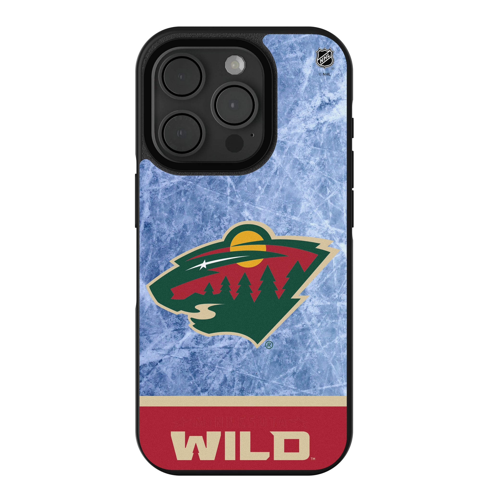 Minnesota Wild Ice Wordmark iPhone Bump Phone Case for Apple iPhone