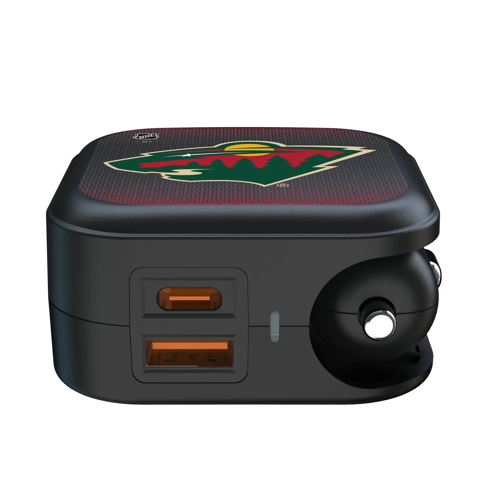 Minnesota Wild Linen 2 in 1 USB A/C Charger