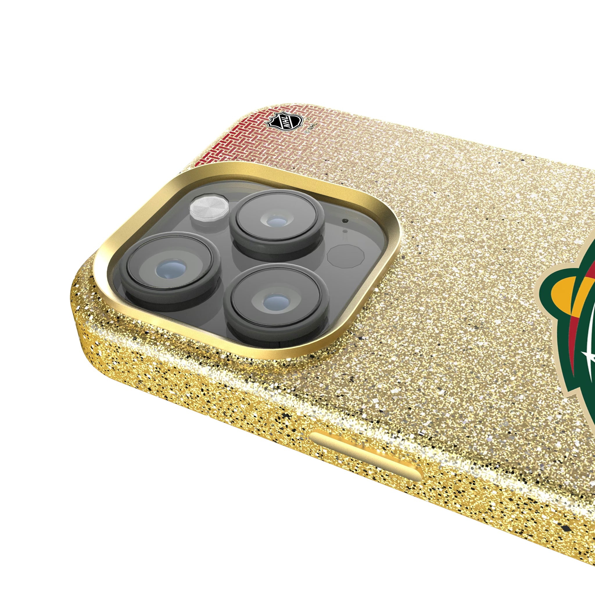 Minnesota Wild Linen iPhone Bling Phone Case for Apple iPhone - Detail