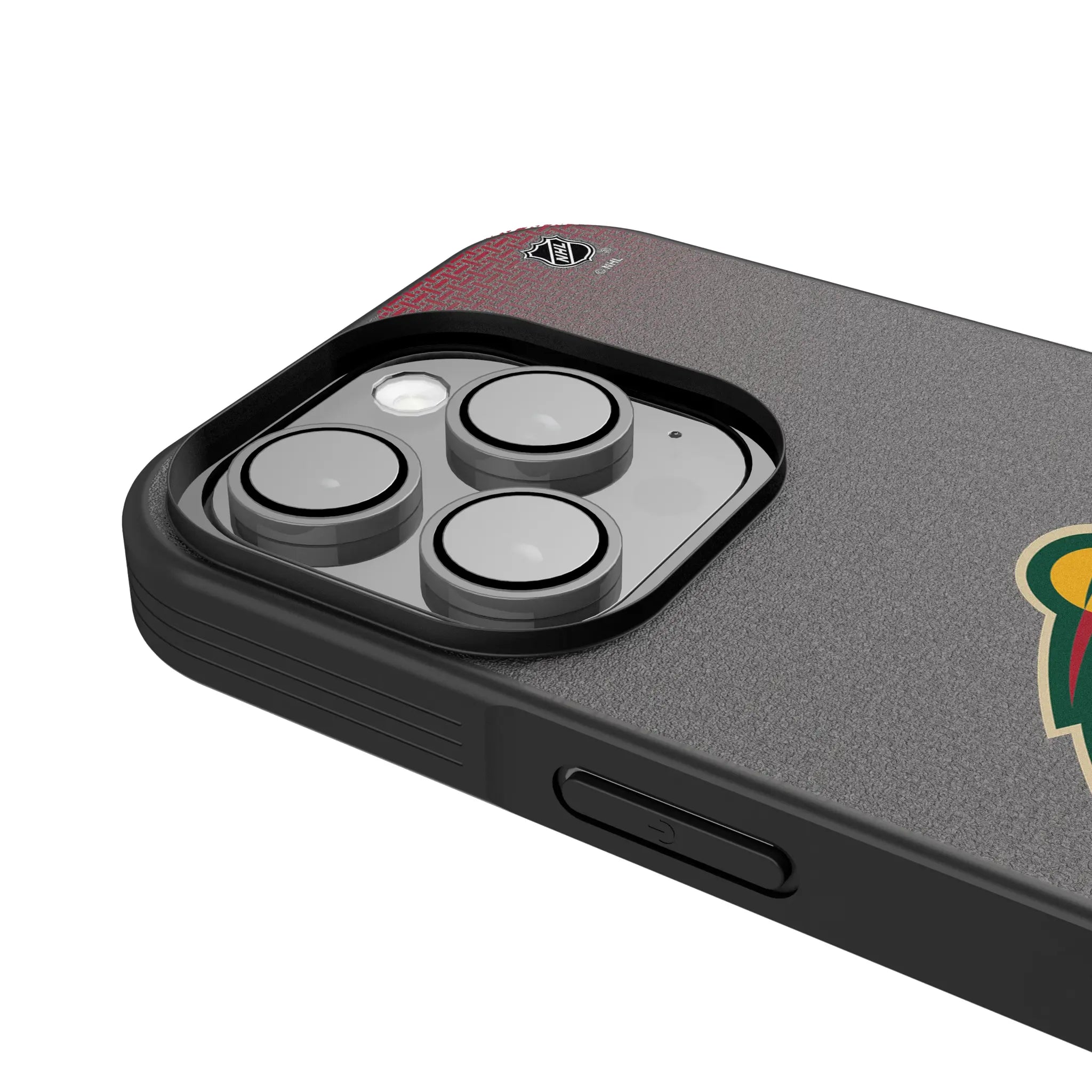 Minnesota Wild Linen iPhone Bump Phone Case for Apple iPhone - Detail