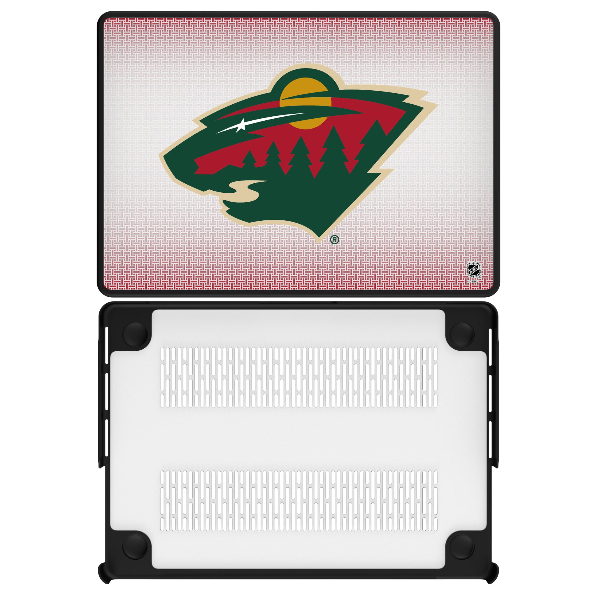 Minnesota Wild Linen MacBook Laptop Case for Apple MacBook#Device_MacBook Pro (14-inch, 2021) / MacBook Pro (14-inch, 2023) / MacBook Pro (14-inch, 2024)