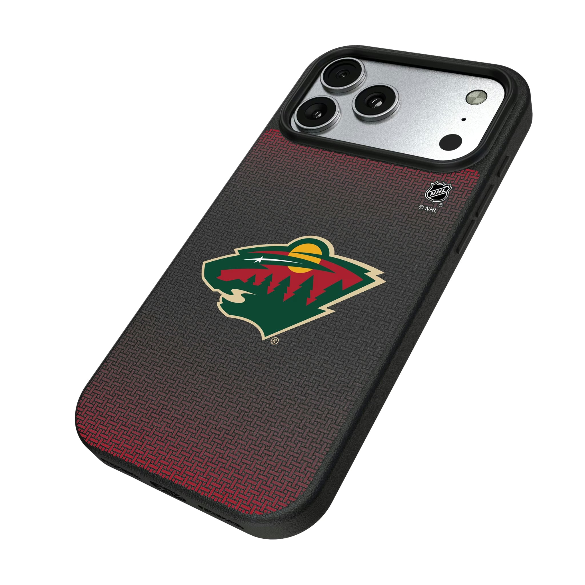 Minnesota Wild Linen iPhone MagSafe Compatible Phone Case for Apple iPhone - Isometric View#Device_iPhone 17 Pro Max