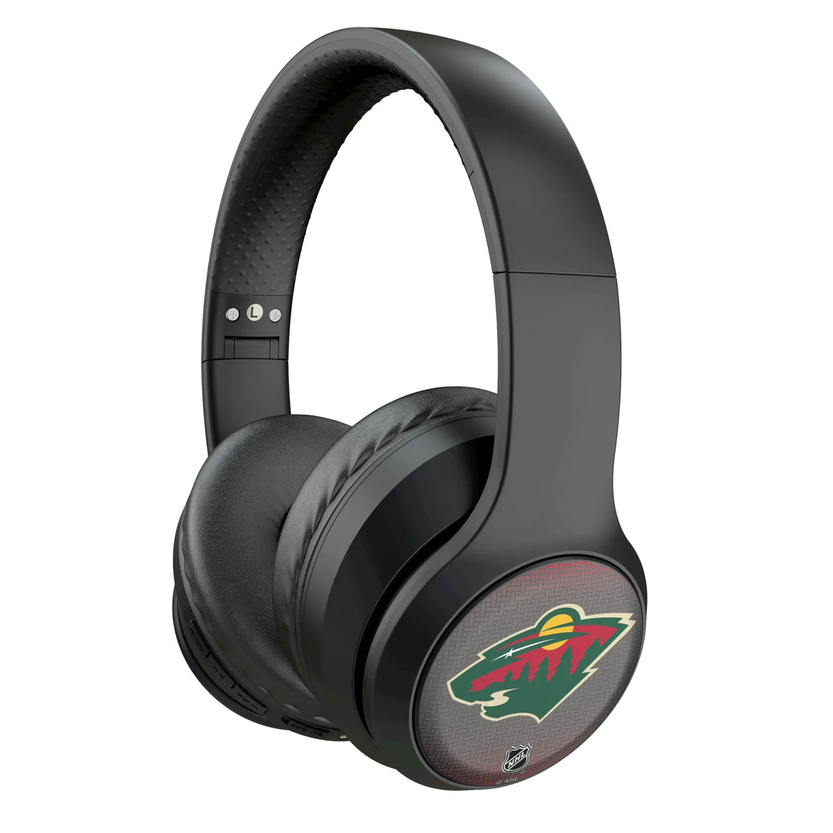 Minnesota Wild Linen Wireless Over-Ear Headphones With Case