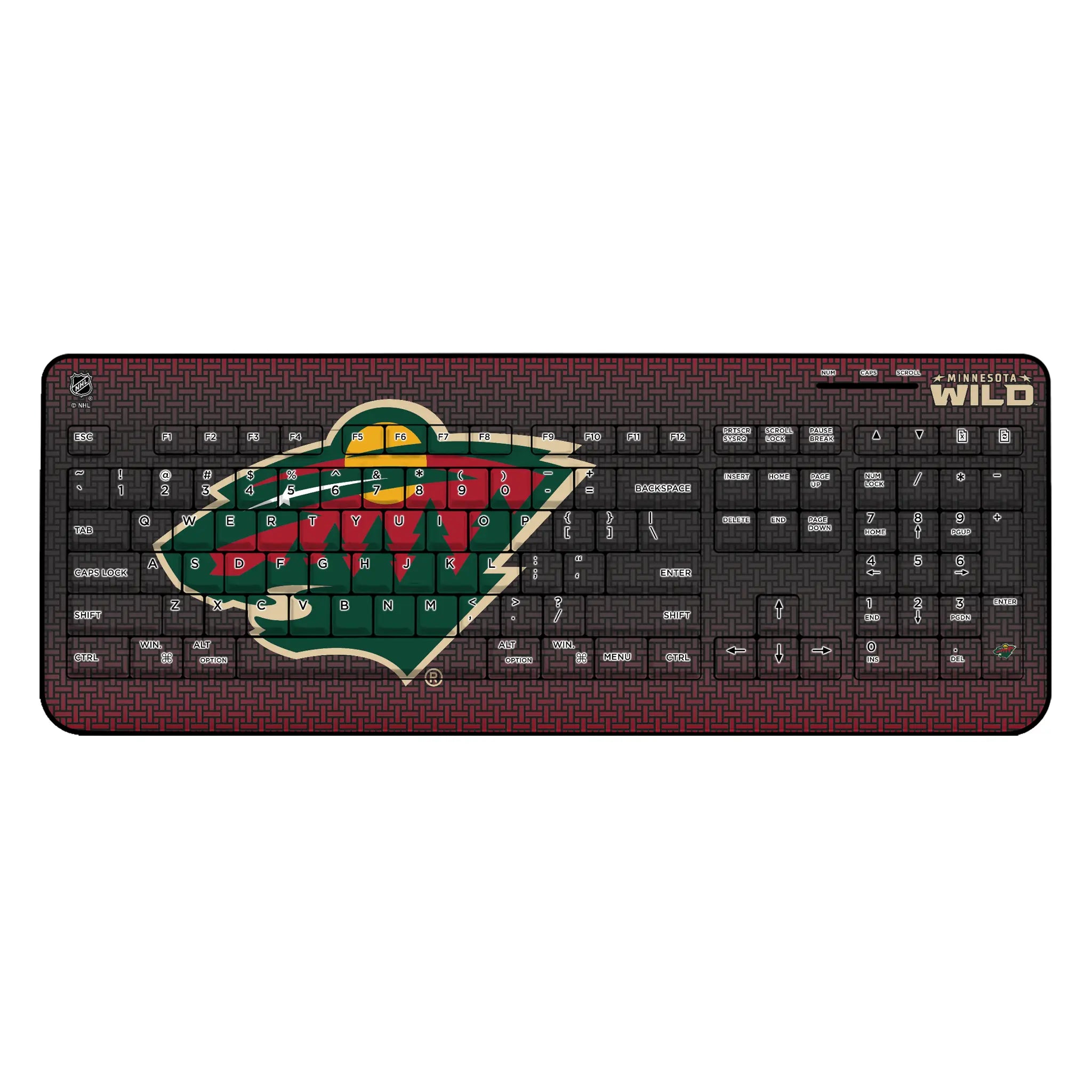 Minnesota Wild Linen Wireless USB Keyboard