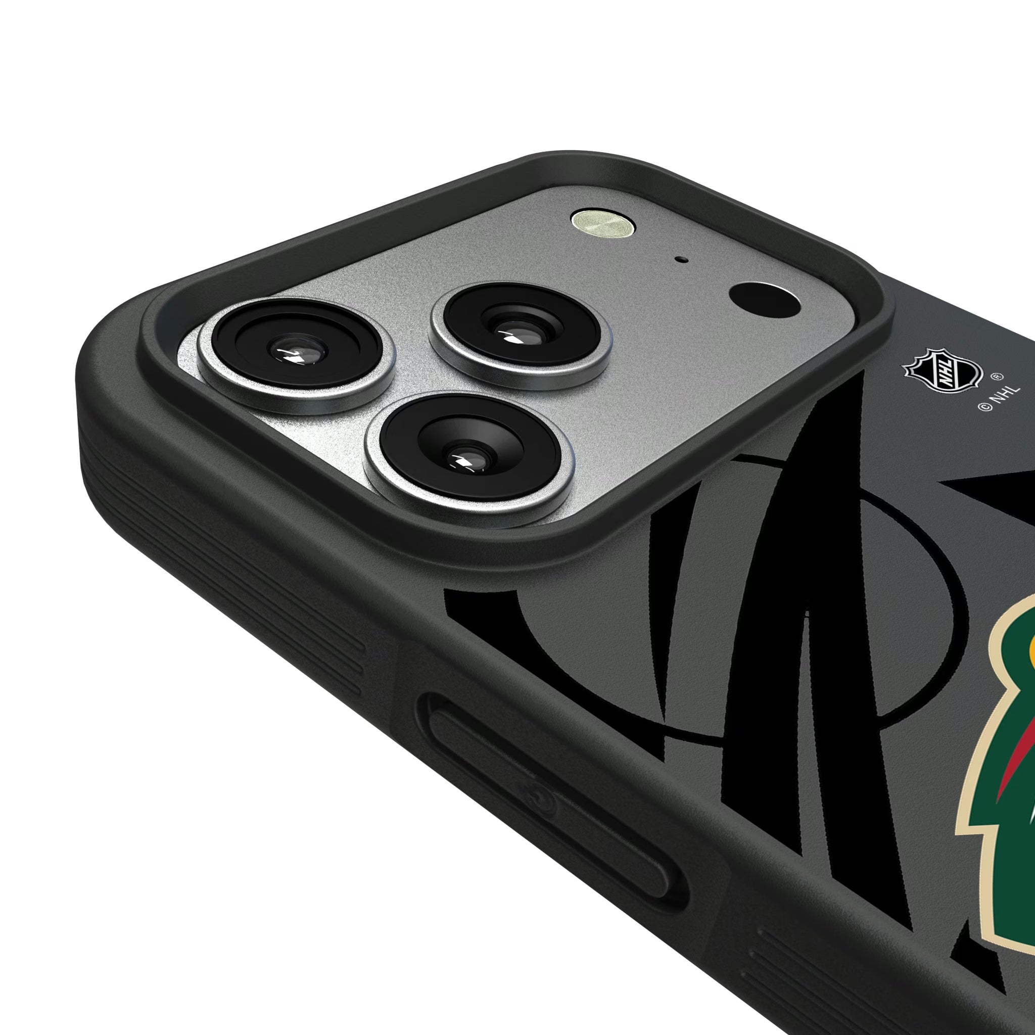 Minnesota Wild Monocolor Tilt iPhone Bump Phone Case for Apple iPhone - Detail#Device_iPhone 17 Pro