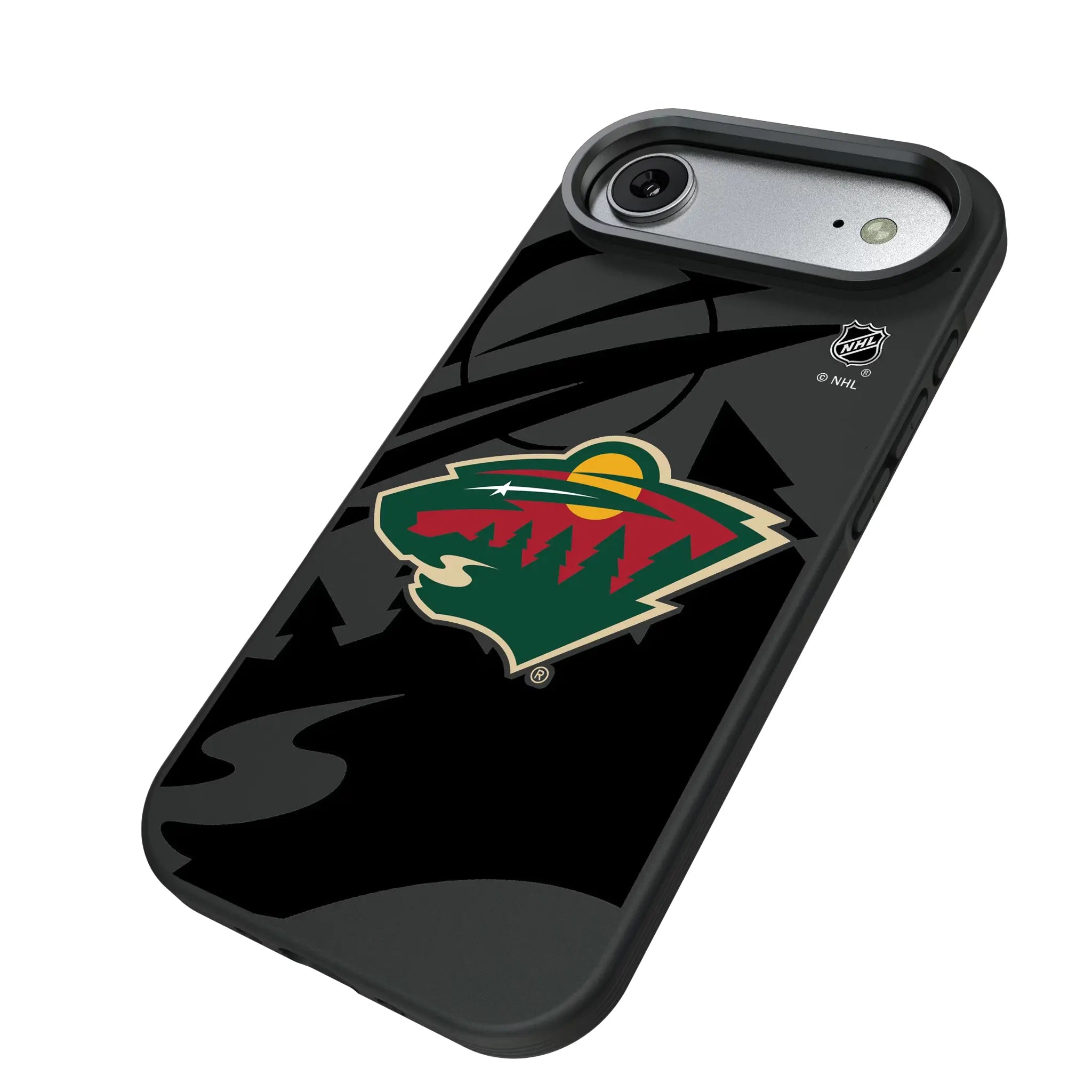 Minnesota Wild Monocolor Tilt iPhone Bump Phone Case for Apple iPhone - Isometric View#Device_iPhone Air