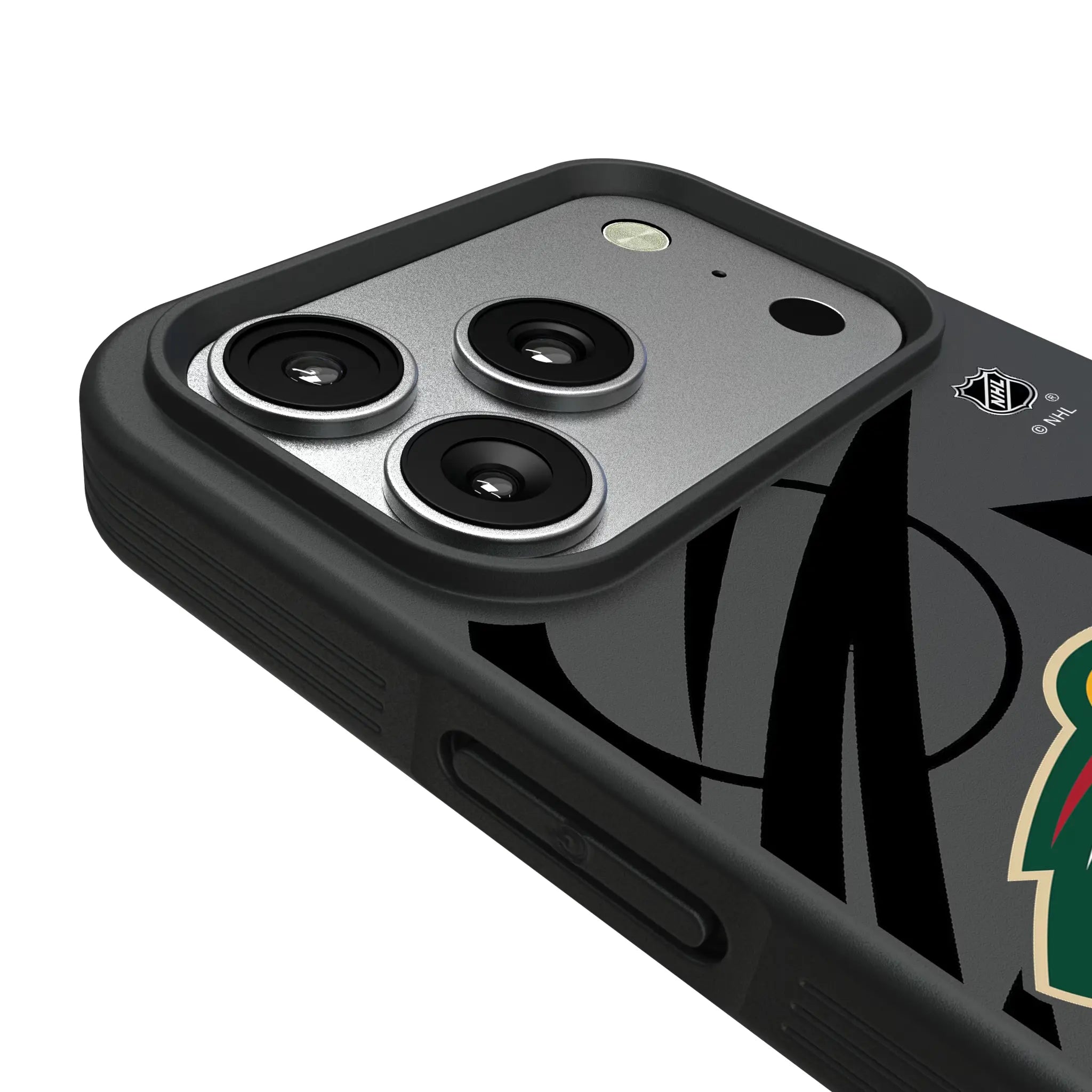 Minnesota Wild Monocolor Tilt iPhone Bump Phone Case for Apple iPhone - Detail#Device_iPhone 17 Pro