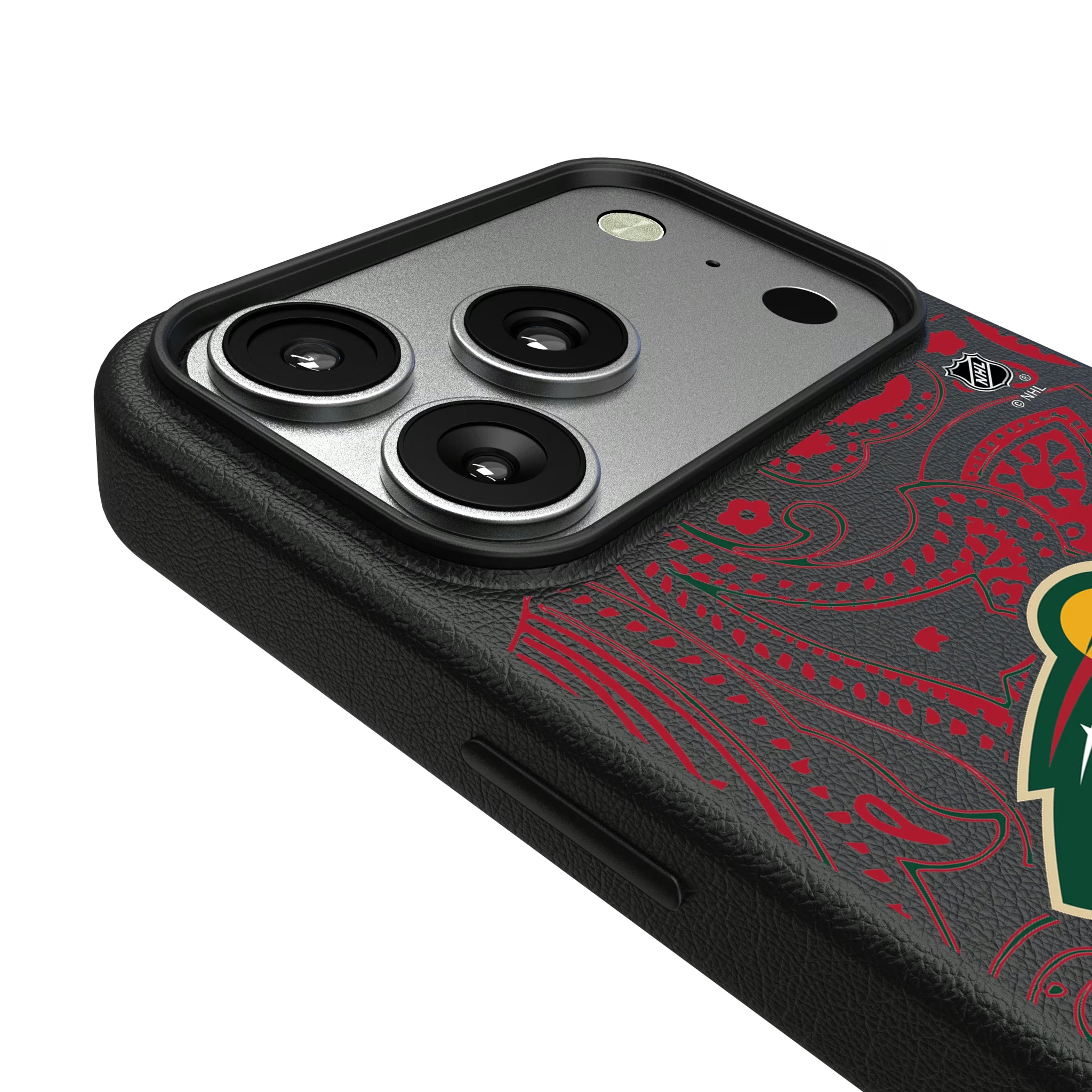 Minnesota Wild Paisley iPhone MagSafe Compatible Phone Case for Apple iPhone - Detail#Device_iPhone 17 Pro